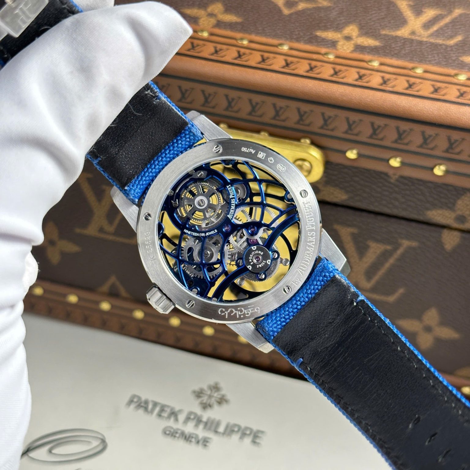 Audemars Piguet 26600 Tourbillon Openworked Blue 41mm – Swiss 1:1 Grade Watch - Image 10