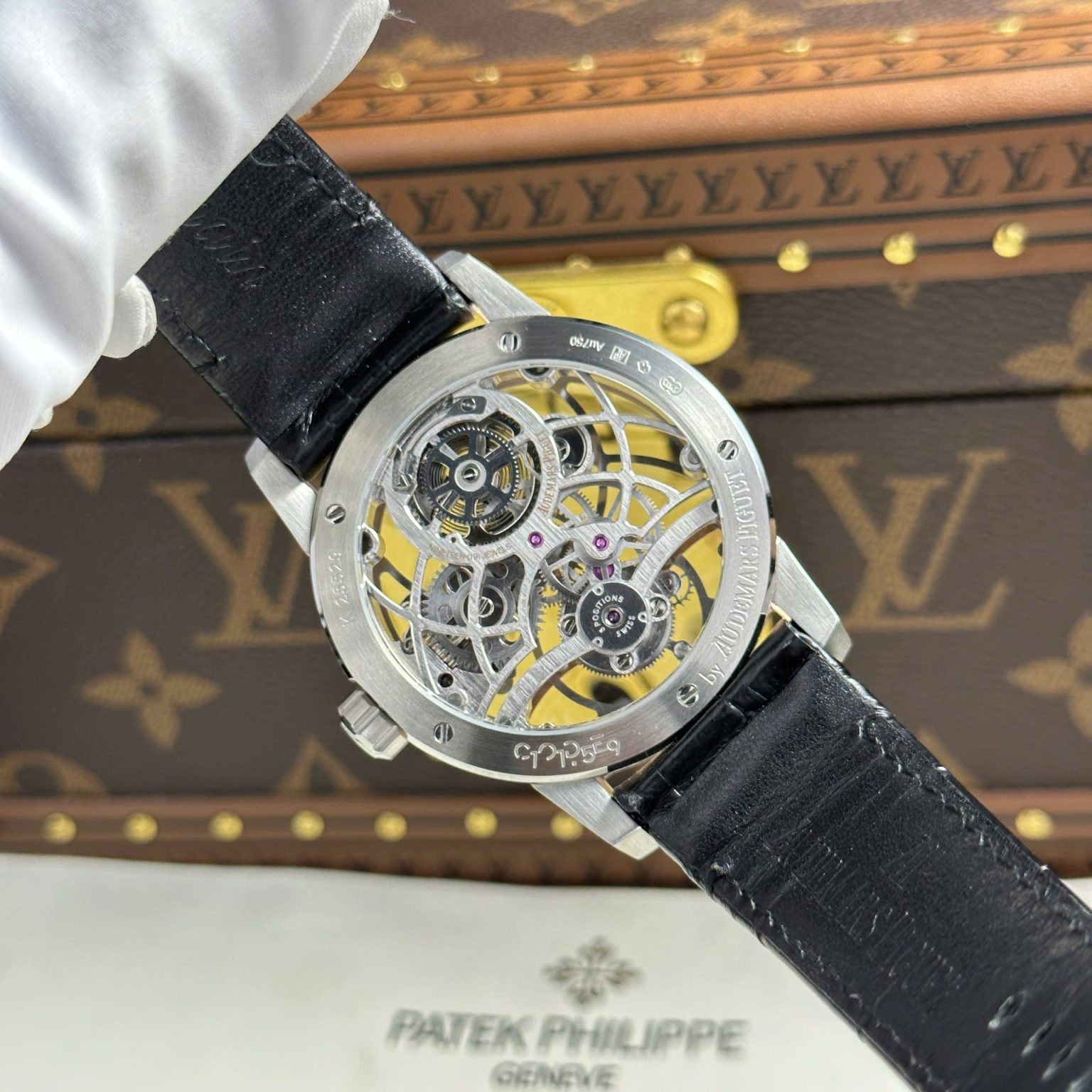 Audemars Piguet 26600 Tourbillon Openworked 41mm Leather Strap – Swiss 1:1 Grade Watch - Image 11