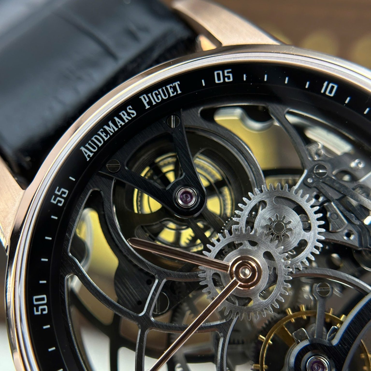 Audemars Piguet 26600 Tourbillon Openworked 41mm Leather Strap – Swiss 1:1 Grade Watch - Image 4