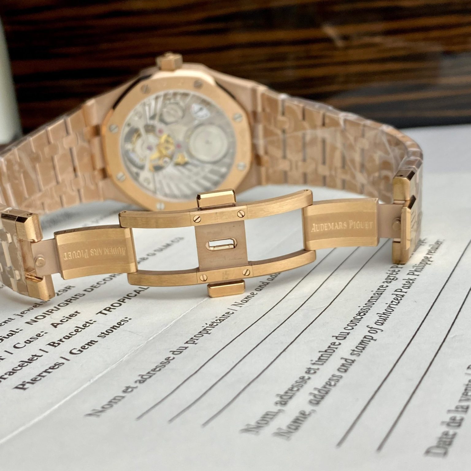 Audemars Piguet Royal Oak Tourbillon 26522OR Blue Dial 41mm – Swiss 1:1 Grade Watcg - Image 9