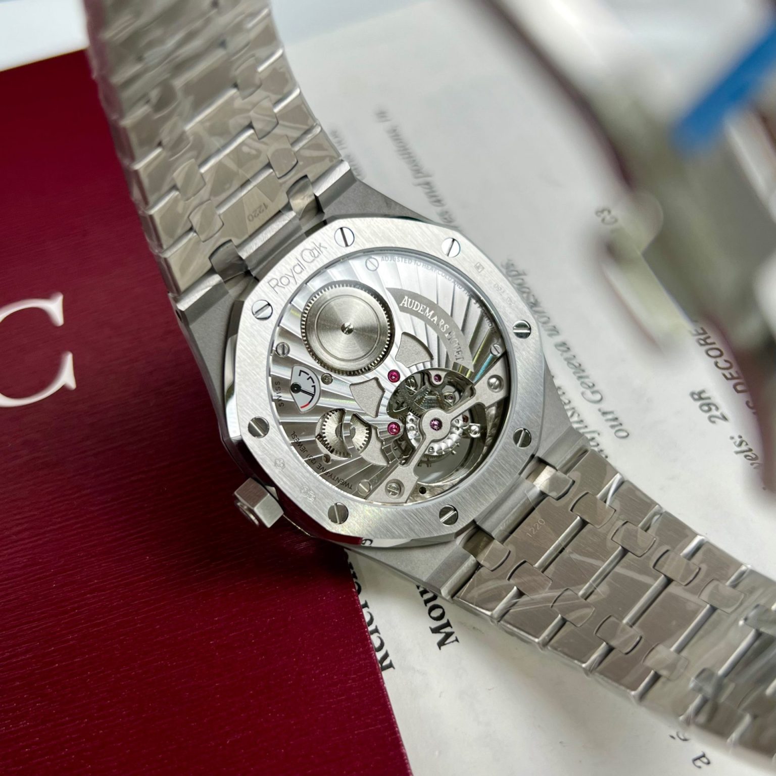 Audemars Piguet Royal Oak Tourbillon 26522TI Gray Dial 41mm – Swiss 1:1 Grade - Image 9