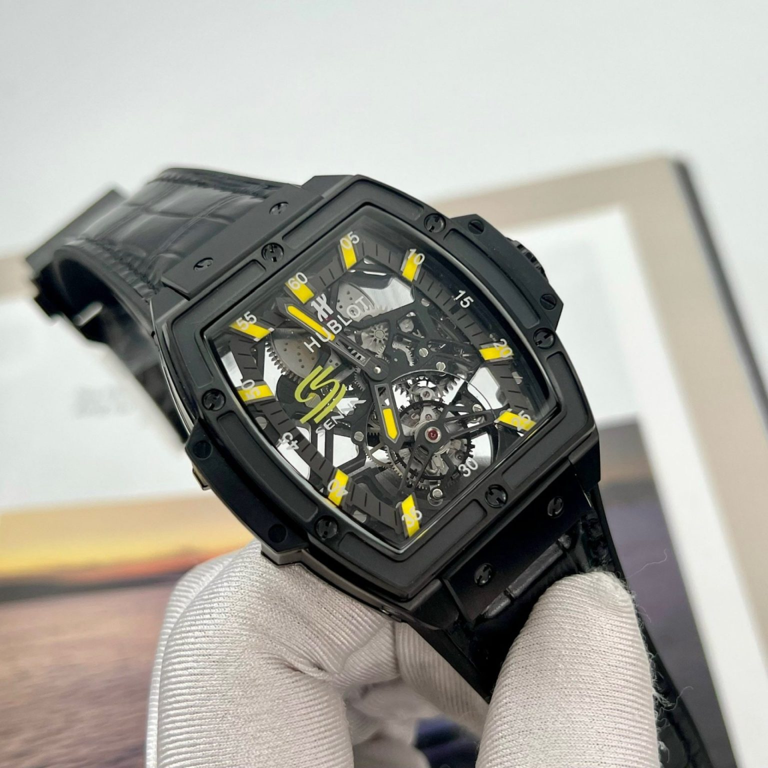 Hublot MP-06 Tourbillon Ceramic Black 45mm – Swiss 1:1 Grade Watch - Image 2