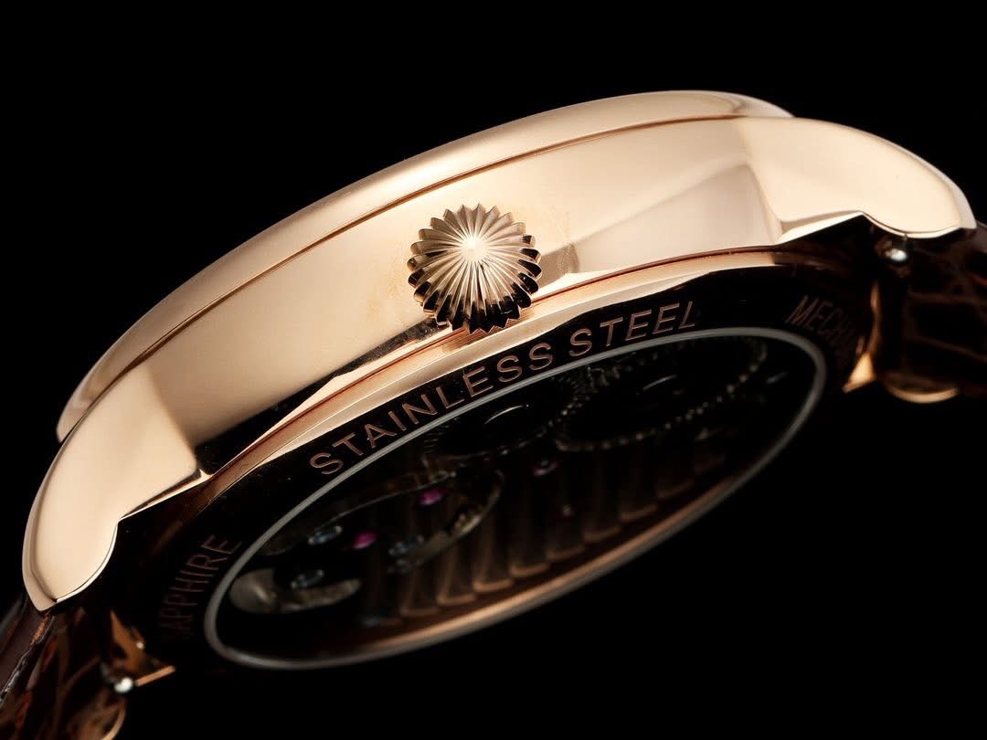 Patek Philippe Tourbillon with Visible Escapement – Rose Gold Case, Swiss 1:1 Grade Watch - Image 8