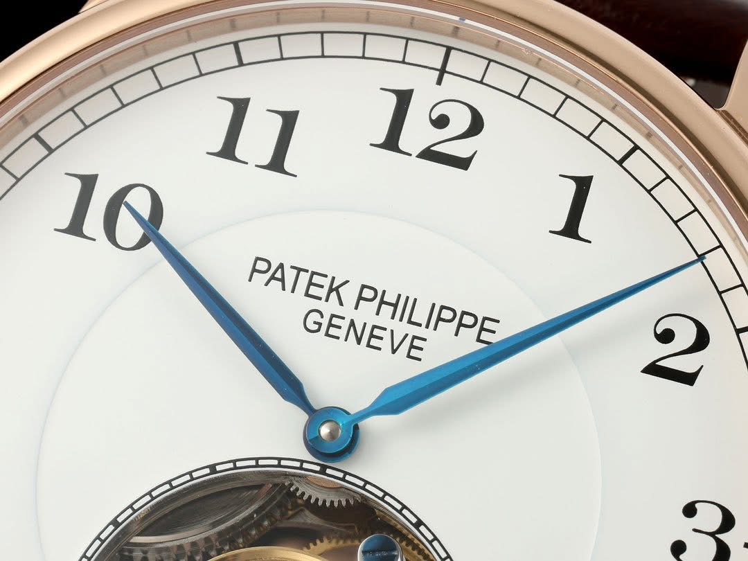 Patek Philippe Tourbillon with Visible Escapement – Rose Gold Case, Swiss 1:1 Grade Watch - Image 9