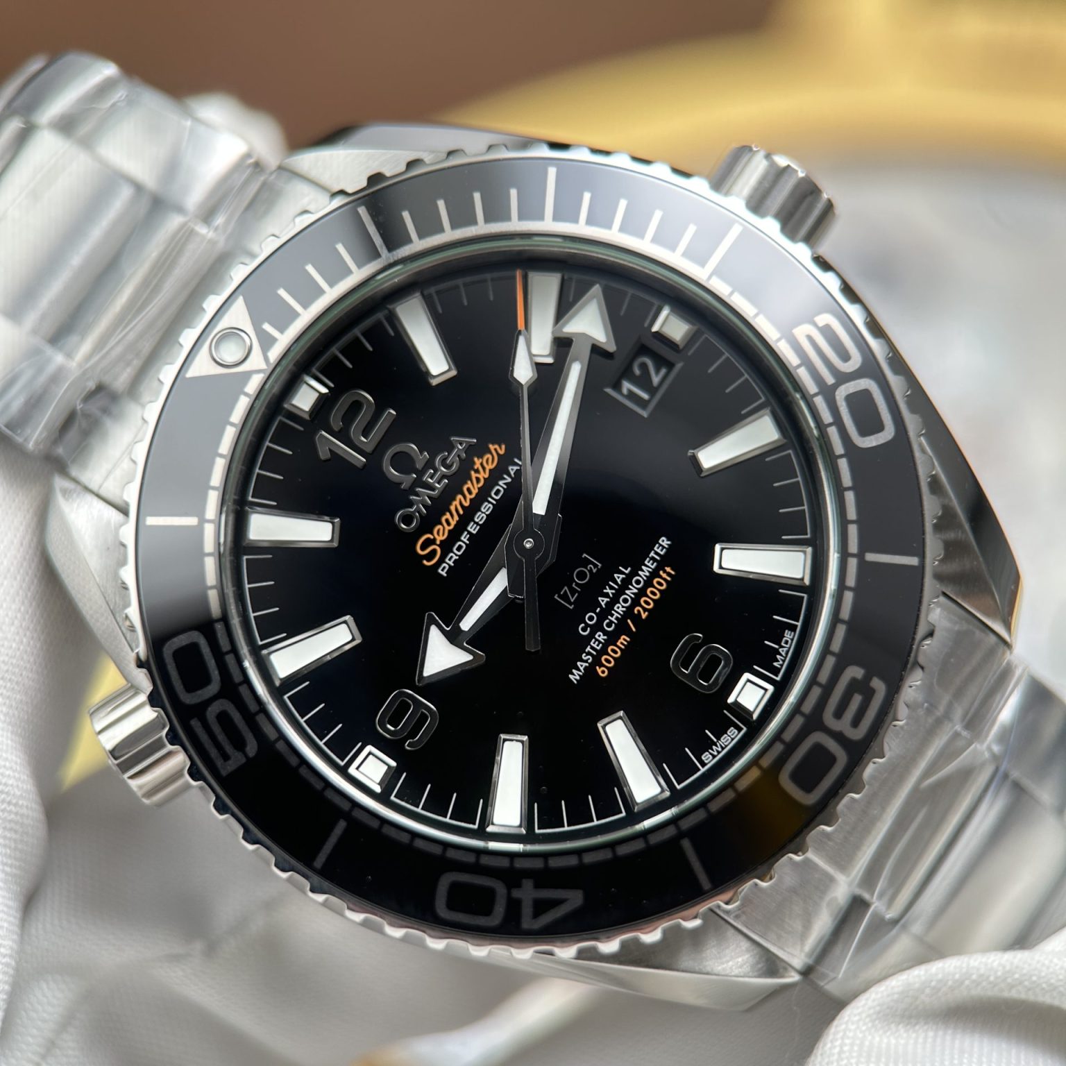 Omega Seamaster Planet Ocean 600M Black Dial 39.5mm | Swiss 1:1 Grade Watch - Image 3