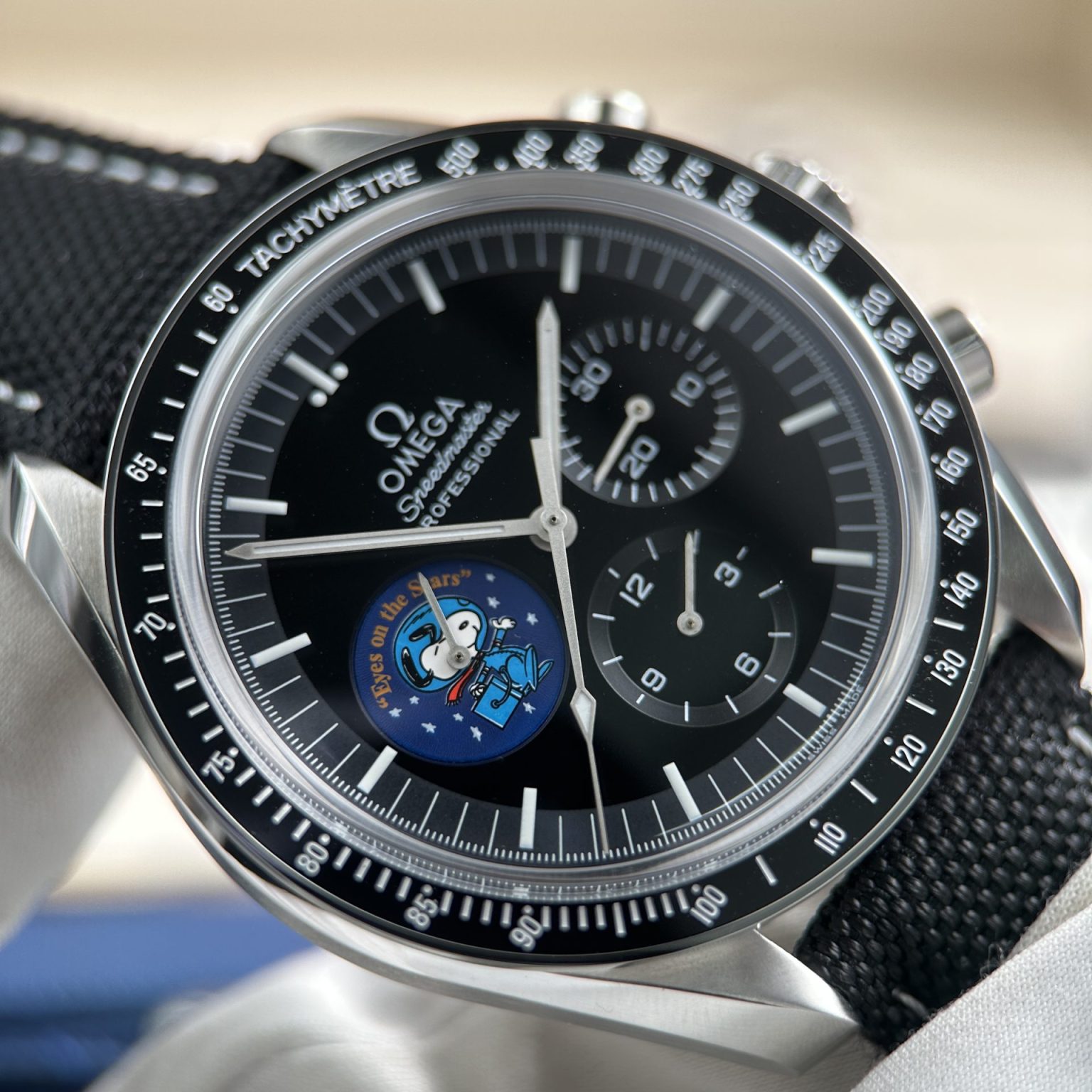 Omega Speedmaster Silver Snoopy 50th Anniversary Black Dial 2025 Edition | Swiss 1:1 Grade Watch (42mm) - Image 3