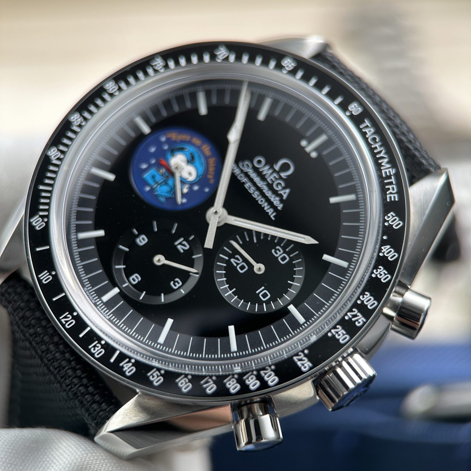 Omega Speedmaster Silver Snoopy 50th Anniversary Black Dial 2025 Edition | Swiss 1:1 Grade Watch (42mm) - Image 4
