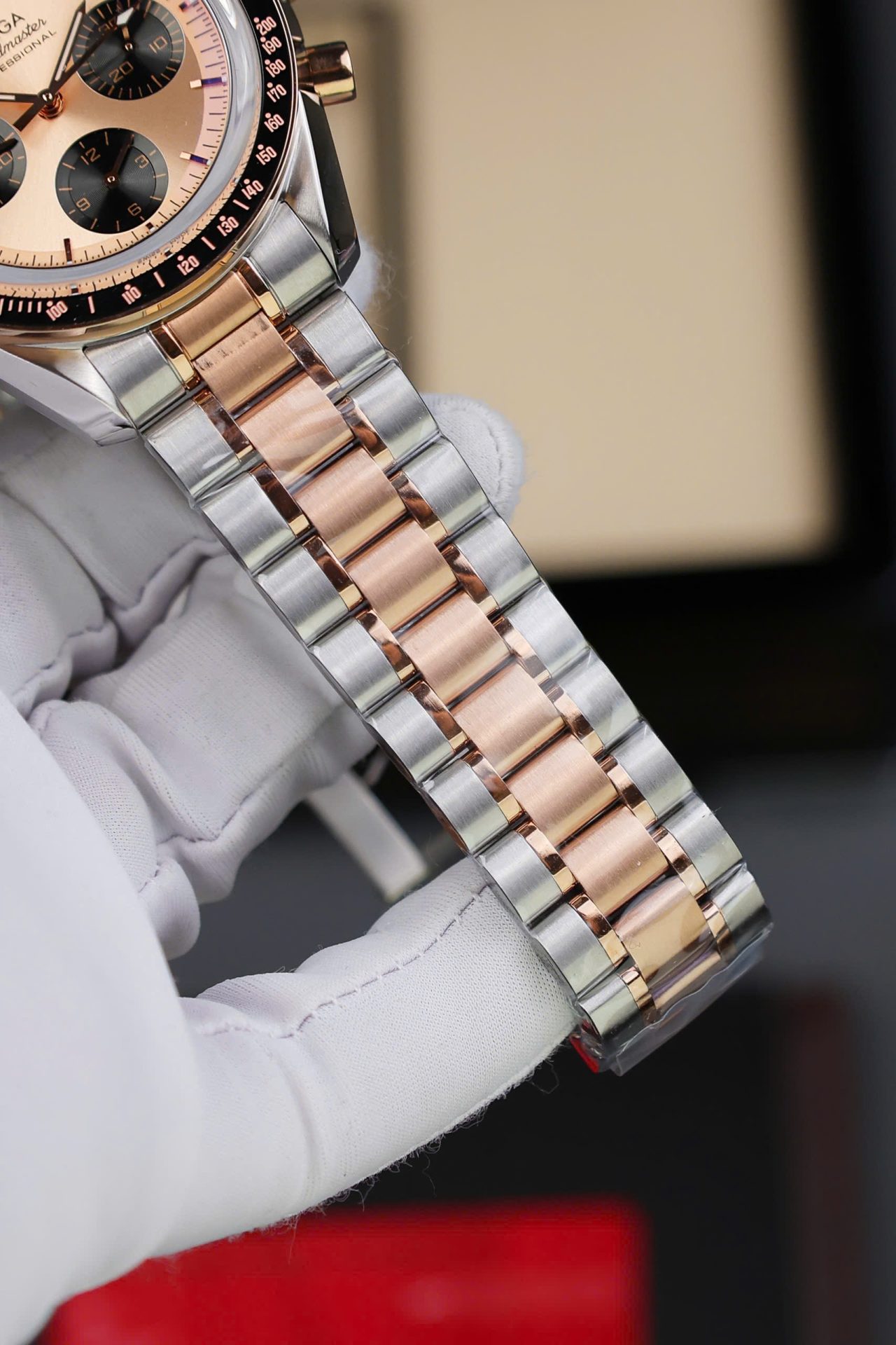 Omega Speedmaster Moonwatch Demi Rose Gold 42mm | Swiss 1:1 Grade Watch - Image 9
