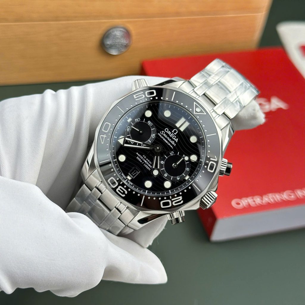 Omega Seamaster Diver 300M Chronograph Black Dial 44mm | Swiss 1:1 Grade Watch