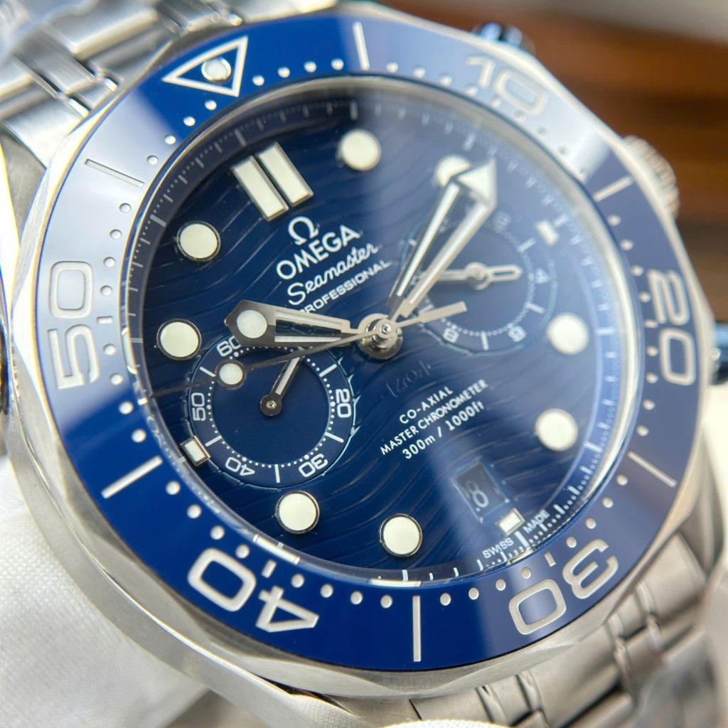 Omega Seamaster Diver 300M Chronograph Blue Dial 44mm | Swiss 1:1 Grade Watch - Image 2