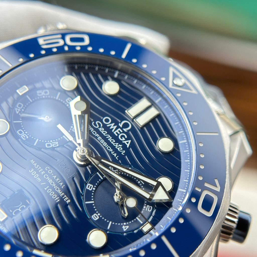 Omega Seamaster Diver 300M Chronograph Blue Dial 44mm | Swiss 1:1 Grade Watch - Image 3