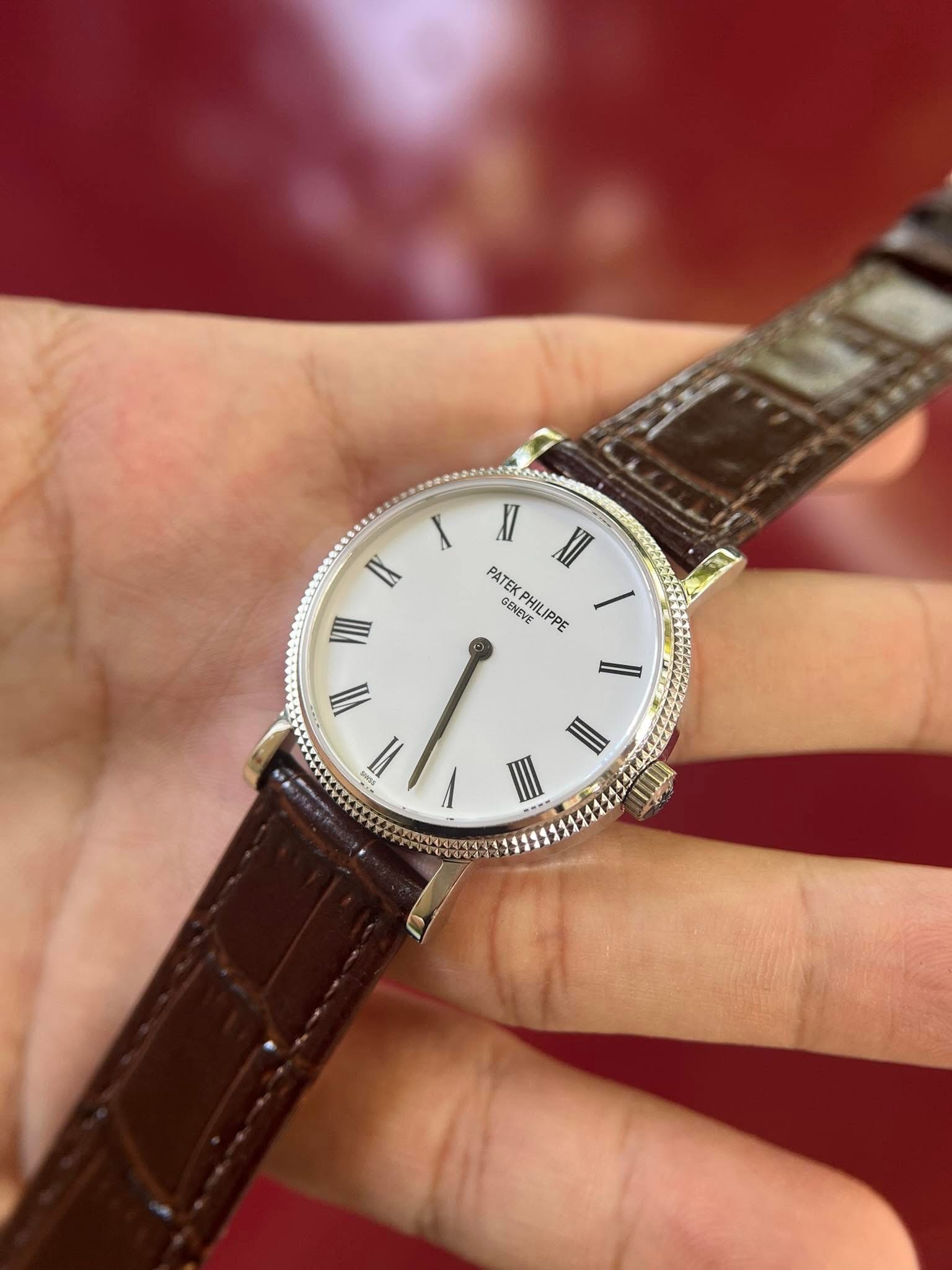 Patek Philippe Calatrava 5120G-001 Watch - 18K White Gold (Swiss 1:1 ...