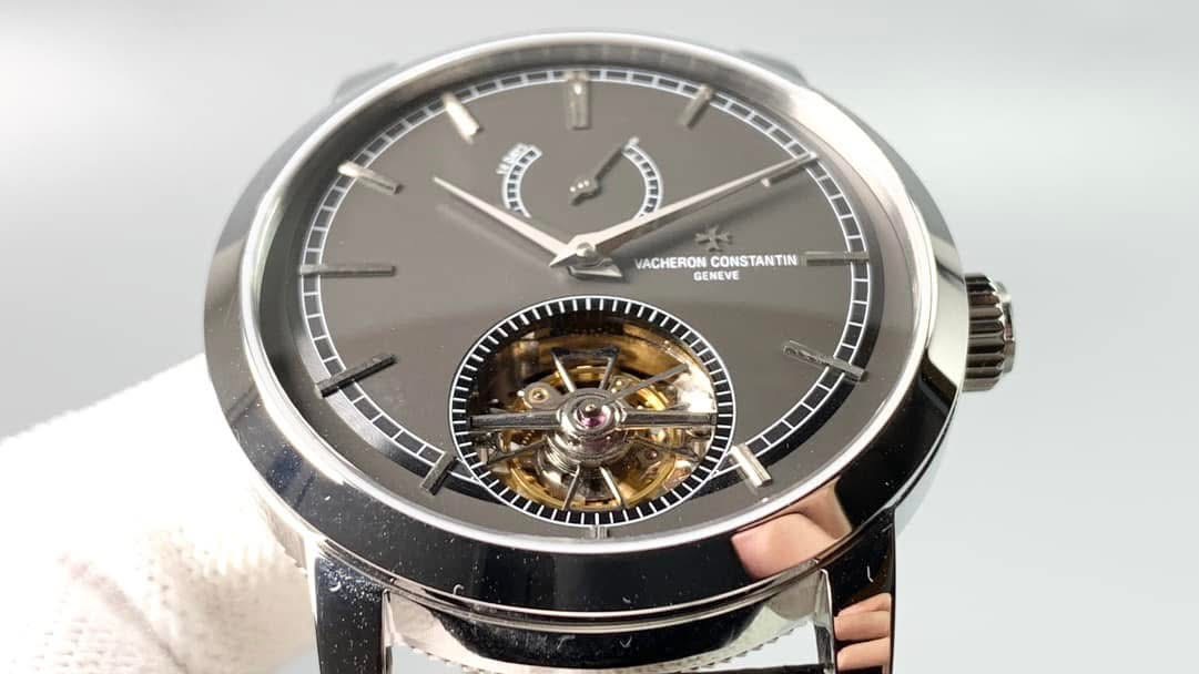 Vacheron Constantin Traditionnelle Tourbillon (Swiss 1:1 Grade Watch) Grey Dial - Image 4
