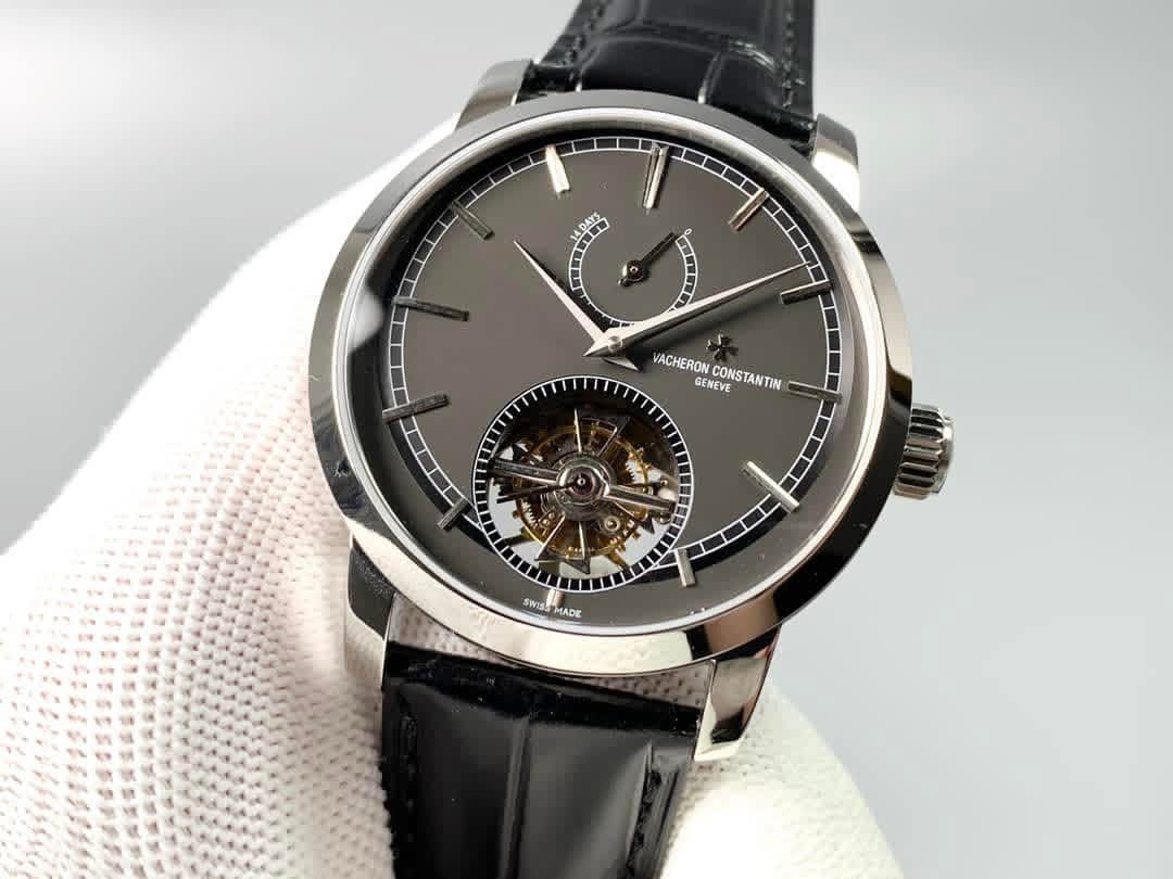 Vacheron Constantin Traditionnelle Tourbillon (Swiss 1:1 Grade Watch) Grey Dial - Image 6