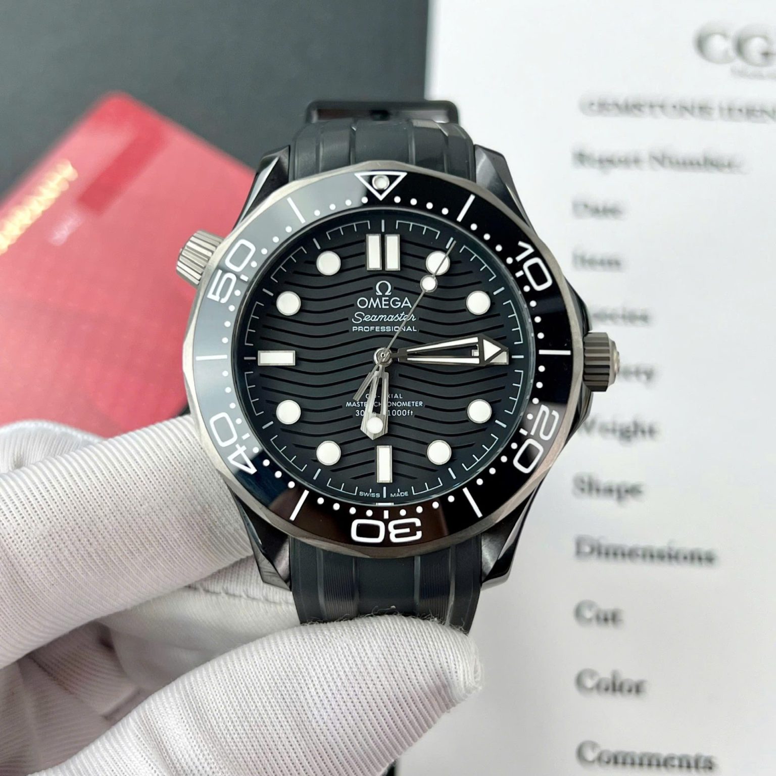 Omega Seamaster 300M Black Dial 42mm (Swiss 1:1 Grade Watch) - Image 2