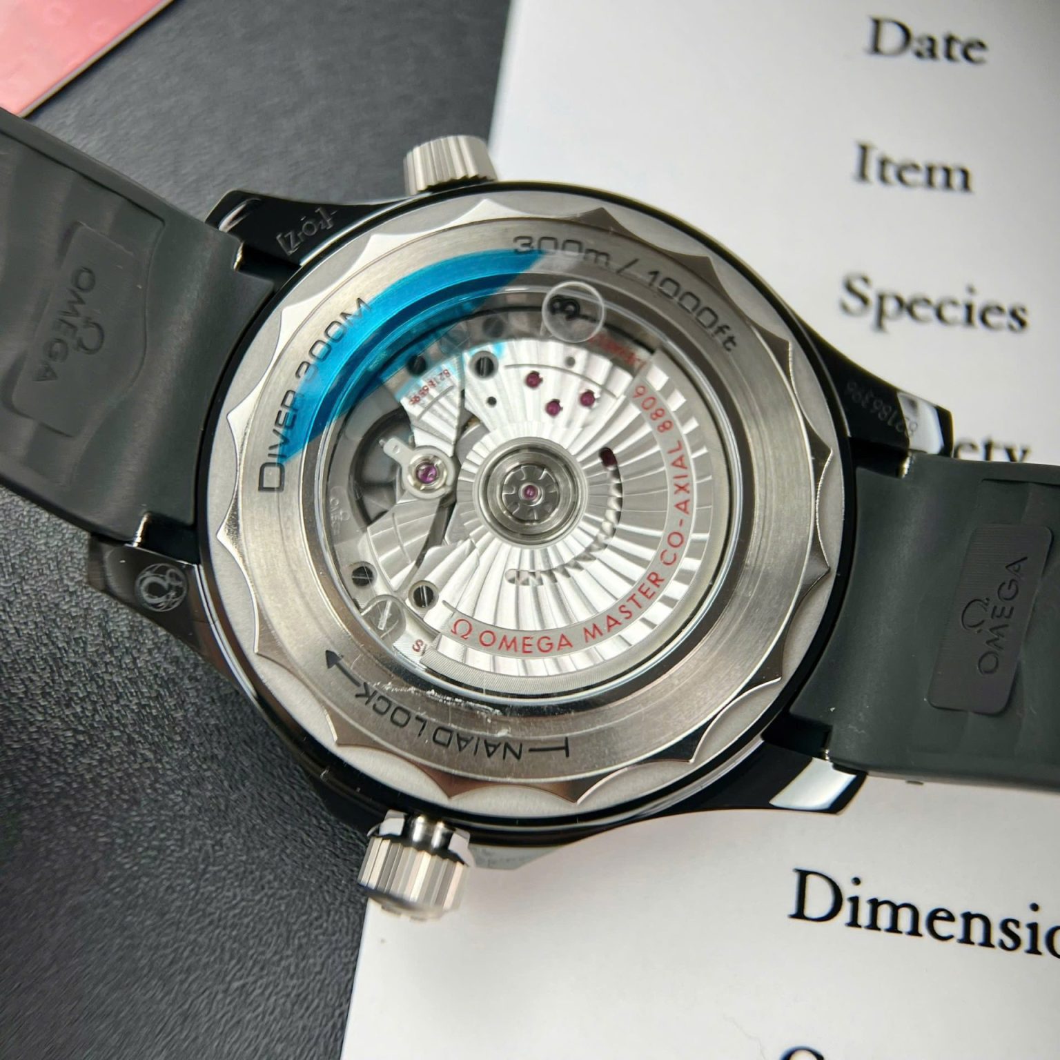 Omega Seamaster 300M Black Dial 42mm (Swiss 1:1 Grade Watch) - Image 7