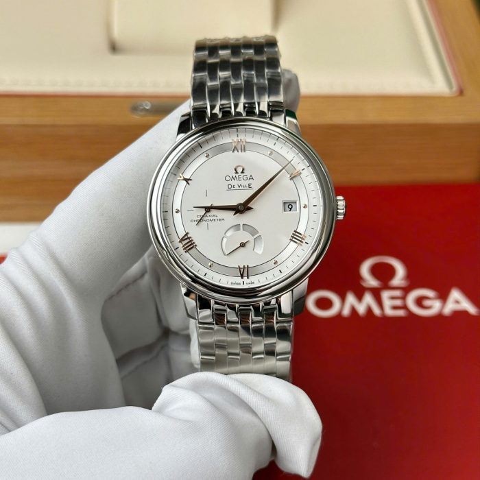 Omega De Ville Prestige Power Reserve White Dial 39.5mm (Swiss 1:1 Grade Watch)