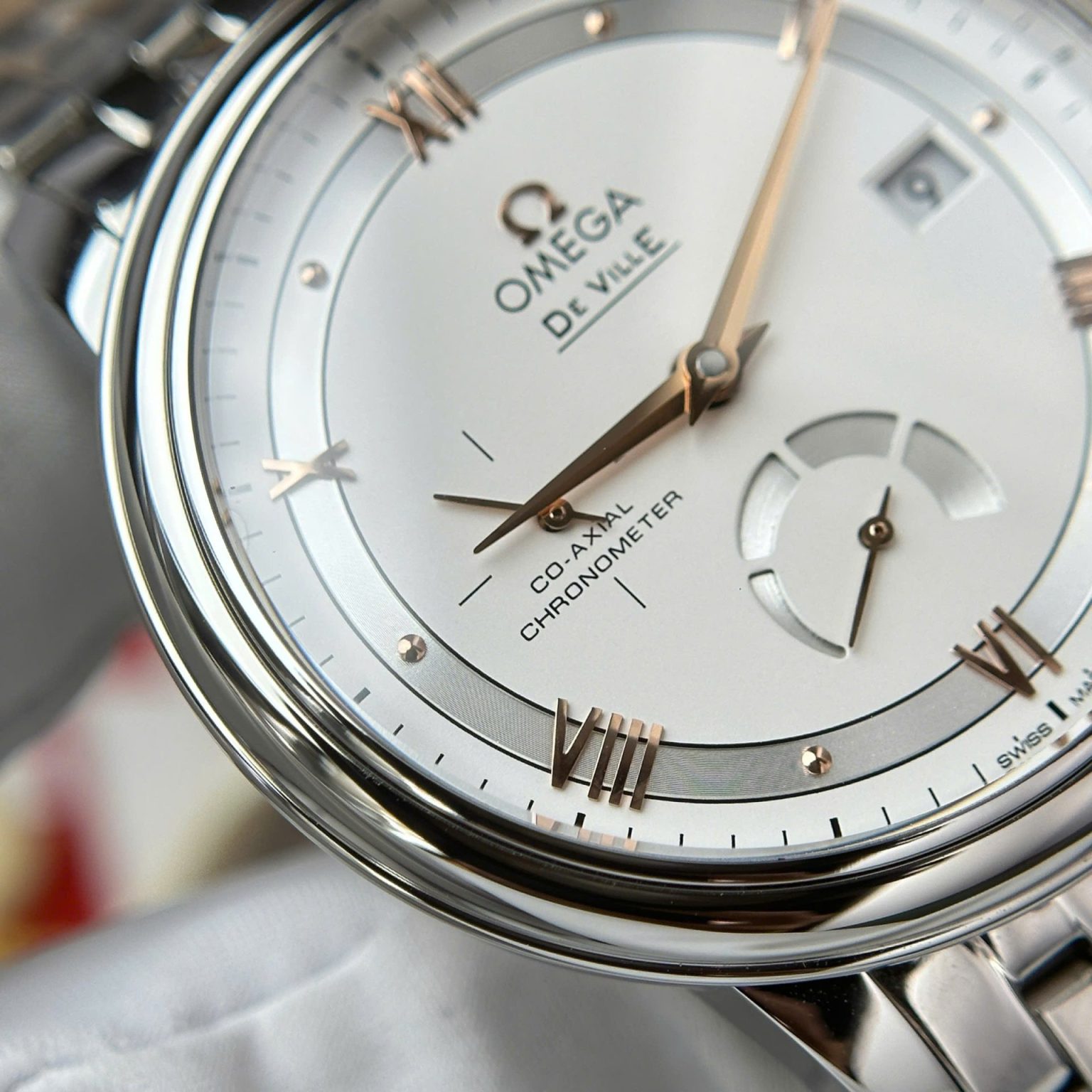 Omega De Ville Prestige Power Reserve White Dial 39.5mm (Swiss 1:1 Grade Watch) - Image 6