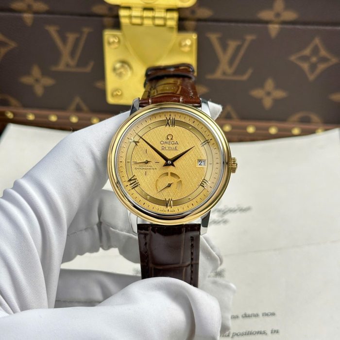 Omega De Ville Prestige Power Reserve Yellow Dial 39.5mm (Swiss 1:1 Grade Watch)