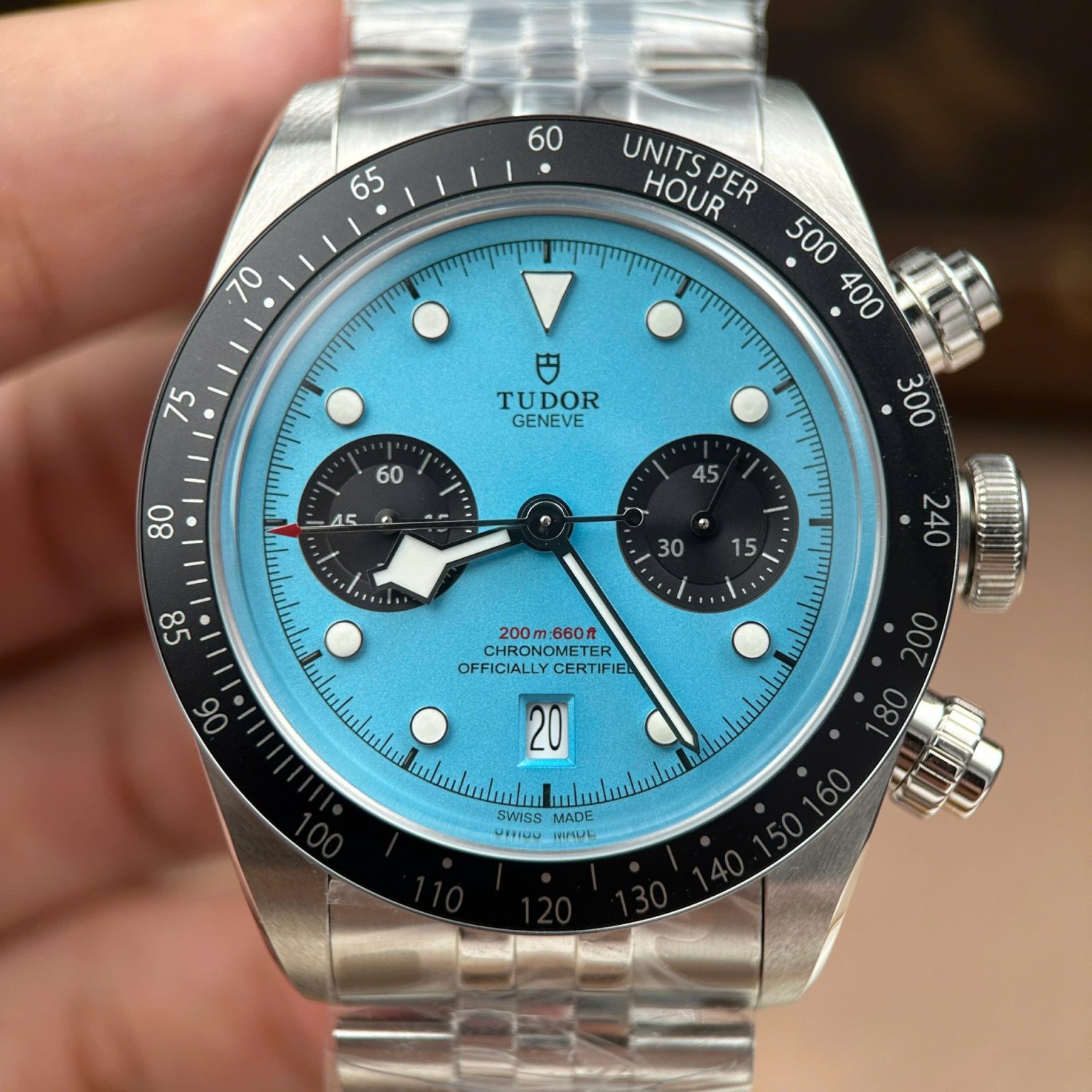Tudor Black Bay Chronograph Tiffany Dial 41mm (Swiss 1:1 Grade Watch) - Image 3