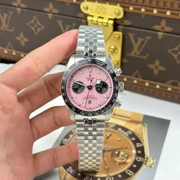 Tudor Black Bay Chronograph Pink Dial 41mm (Swiss 1:1 Grade Watch)