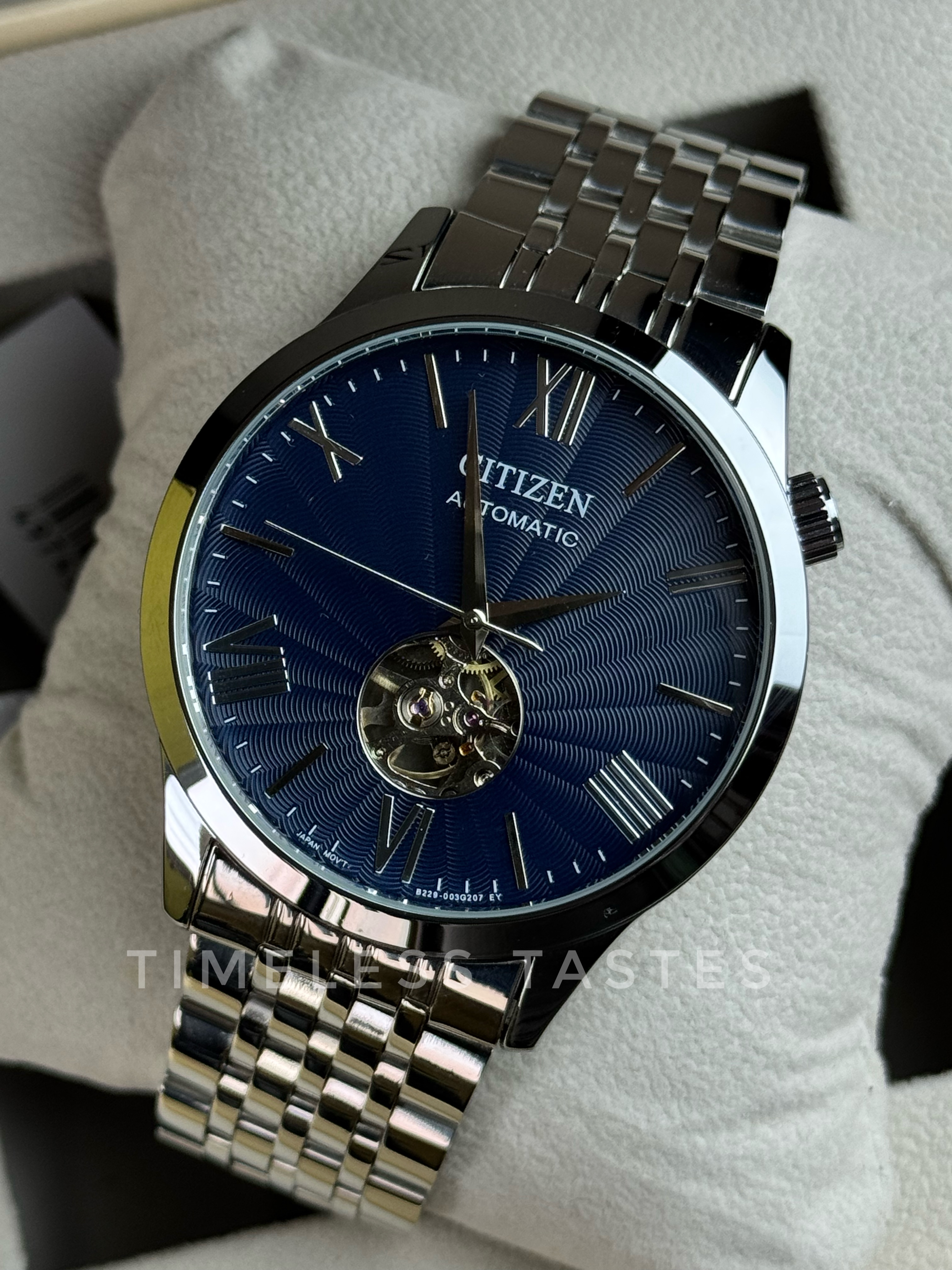 Citizen Automatic Open Heart Blue Dial Men’s Watch – NJ9130-84L (Semi AAA Grade) - Image 3