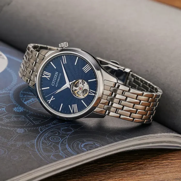 Citizen Automatic Open Heart Blue Dial Men’s Watch – NJ9130-84L (Semi AAA Grade)