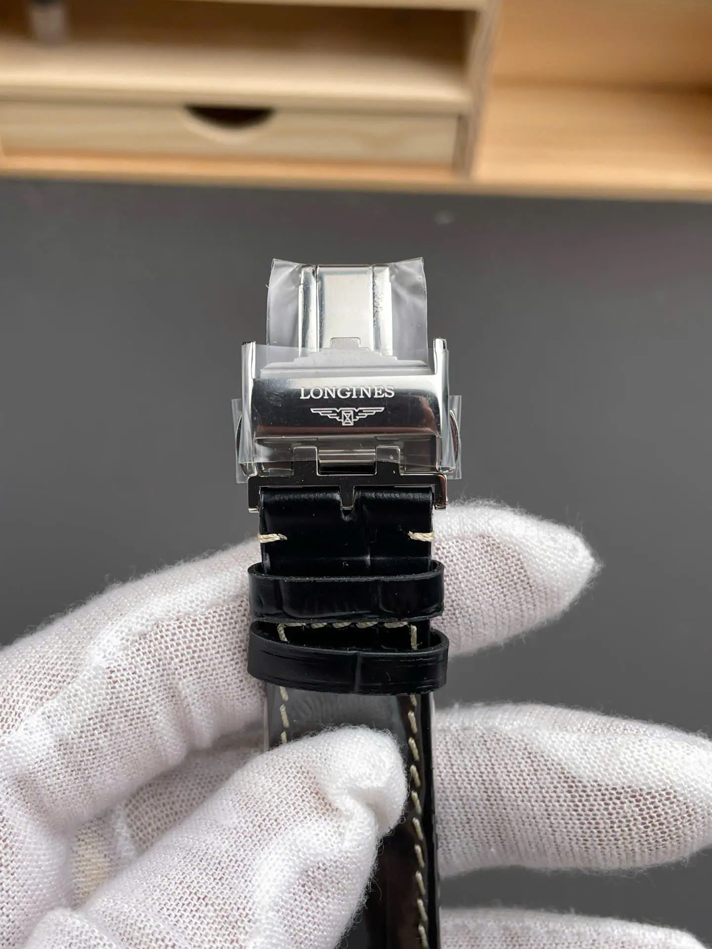 Longines Master Collection Automatic Watch – Swiss 1:1 Grade | Black Dial | 40mm | Black Leather Strap - Image 8