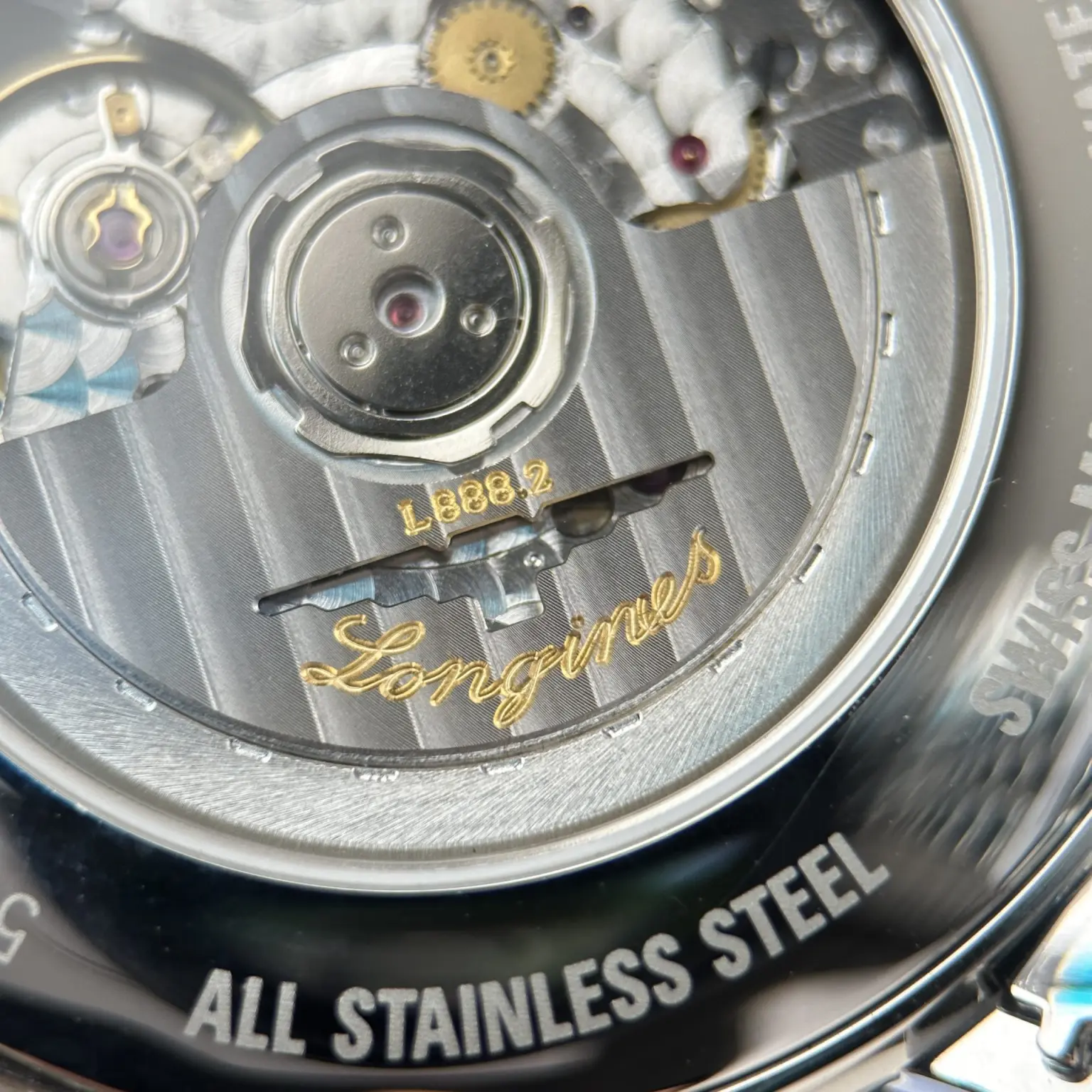Longines Presence Automatic Watch – Swiss 1:1 Grade | Black Dial | 40mm | Stainless Steel Bracelet - Image 7