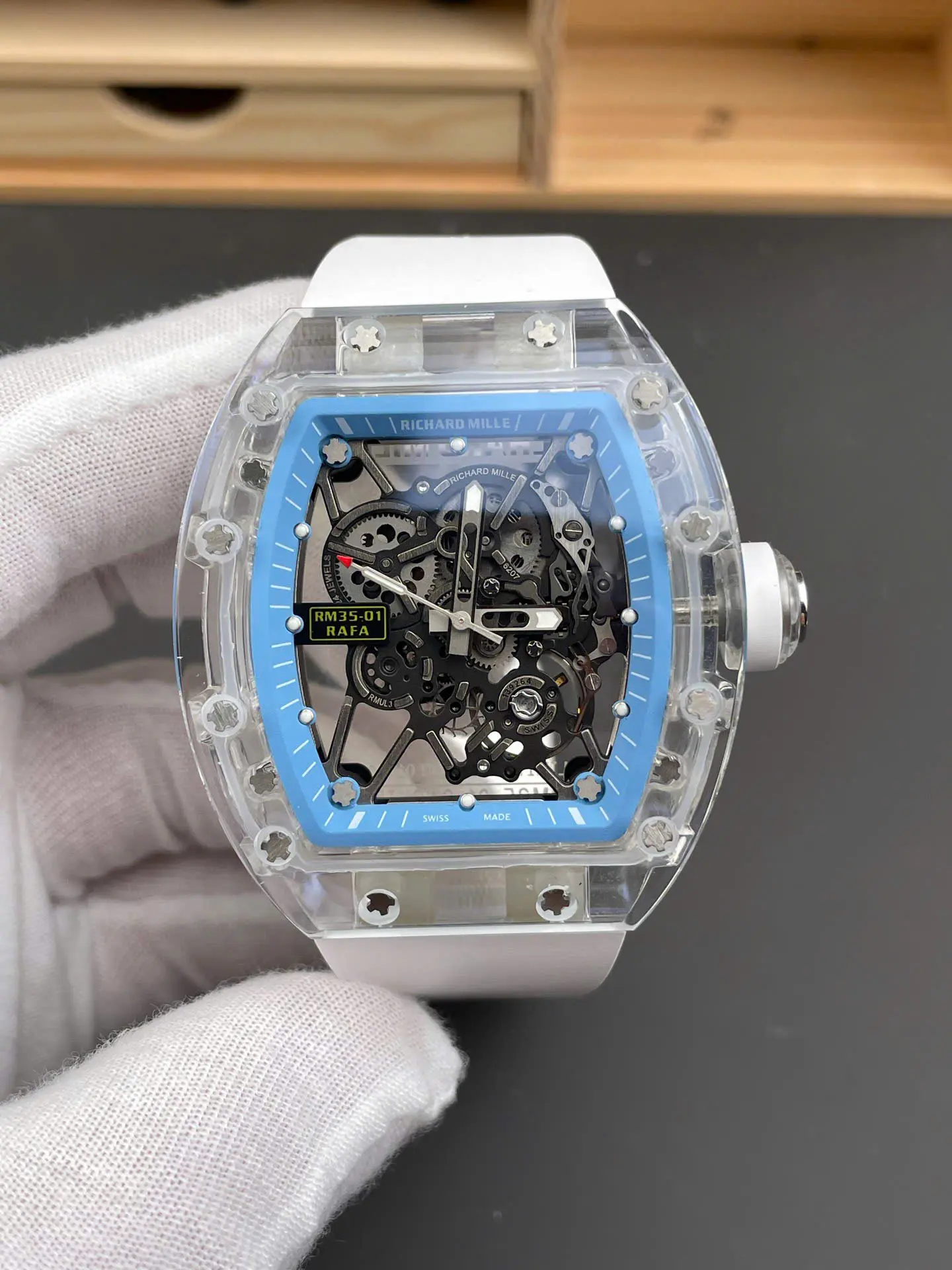 Richard Mille RM35-01 Automatic Watch – Swiss 1:1 Grade | Sapphire Case | 45mm | Rubber Strap