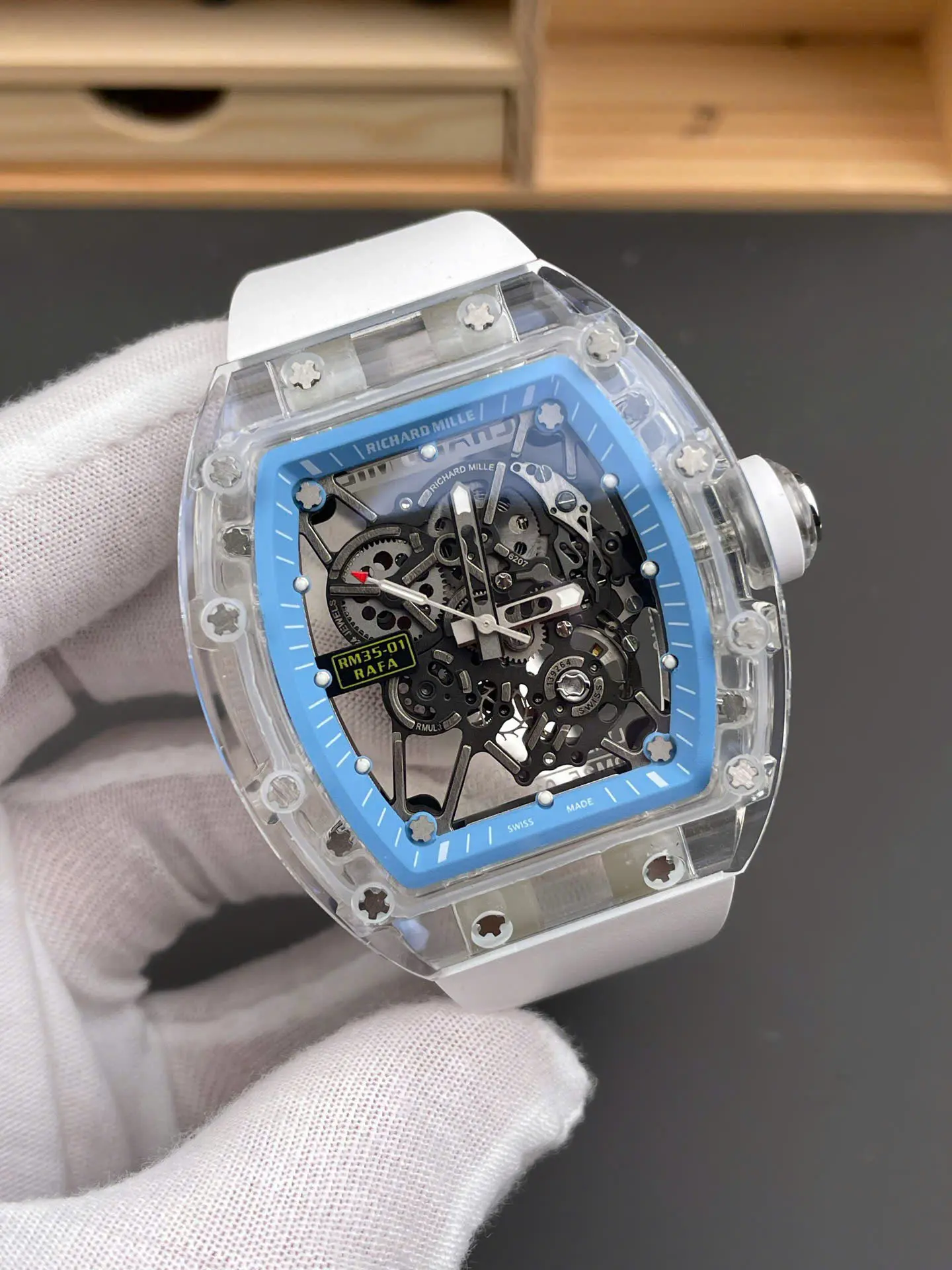 Richard Mille RM35-01 Automatic Watch – Swiss 1:1 Grade | Sapphire Case | 45mm | Rubber Strap - Image 2