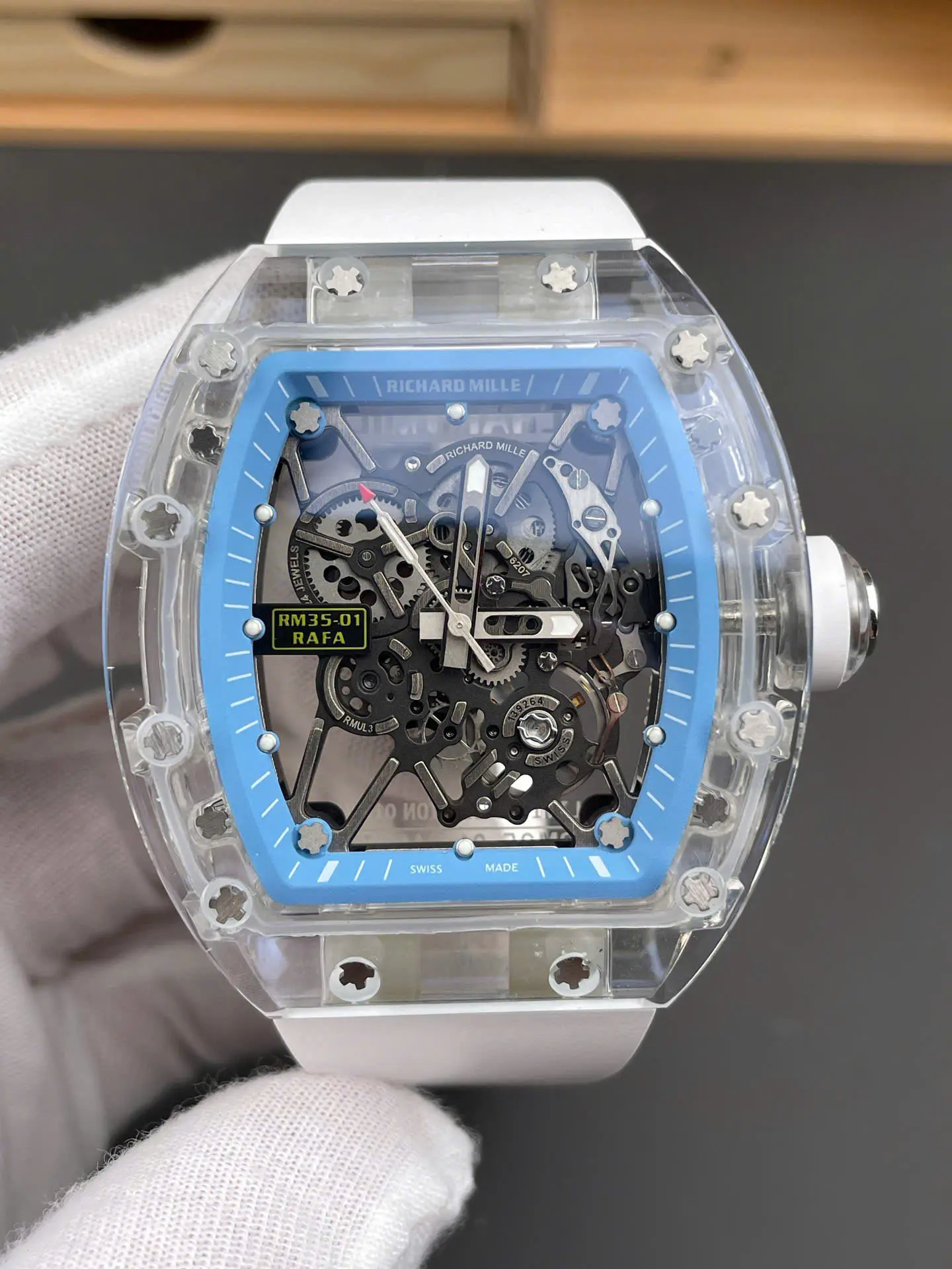 Richard Mille RM35-01 Automatic Watch – Swiss 1:1 Grade | Sapphire Case | 45mm | Rubber Strap - Image 3