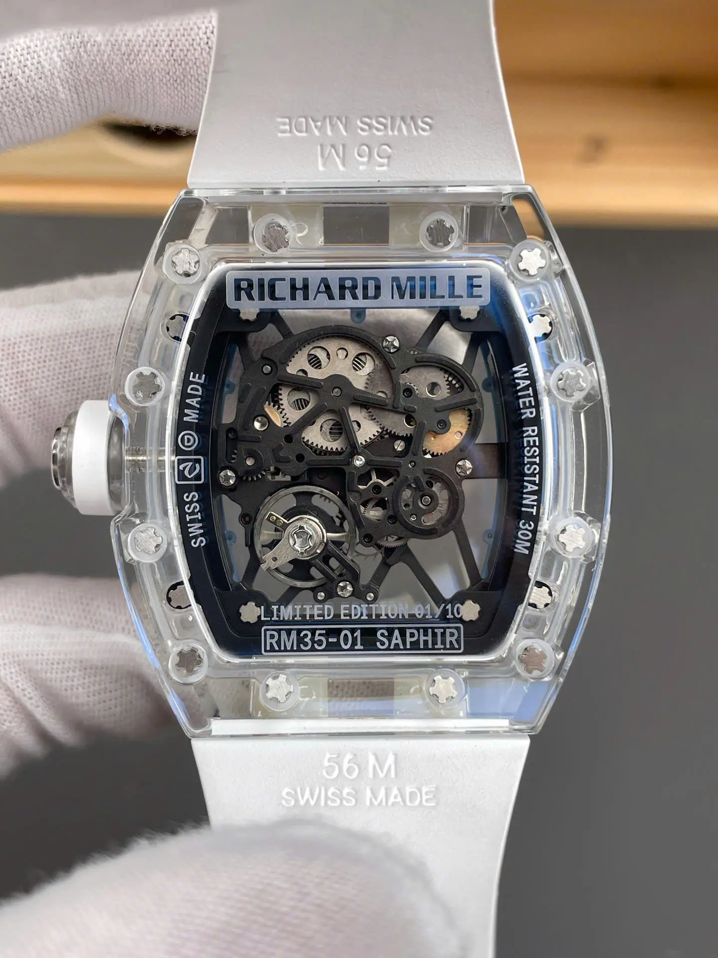 Richard Mille RM35-01 Automatic Watch – Swiss 1:1 Grade | Sapphire Case | 45mm | Rubber Strap - Image 6