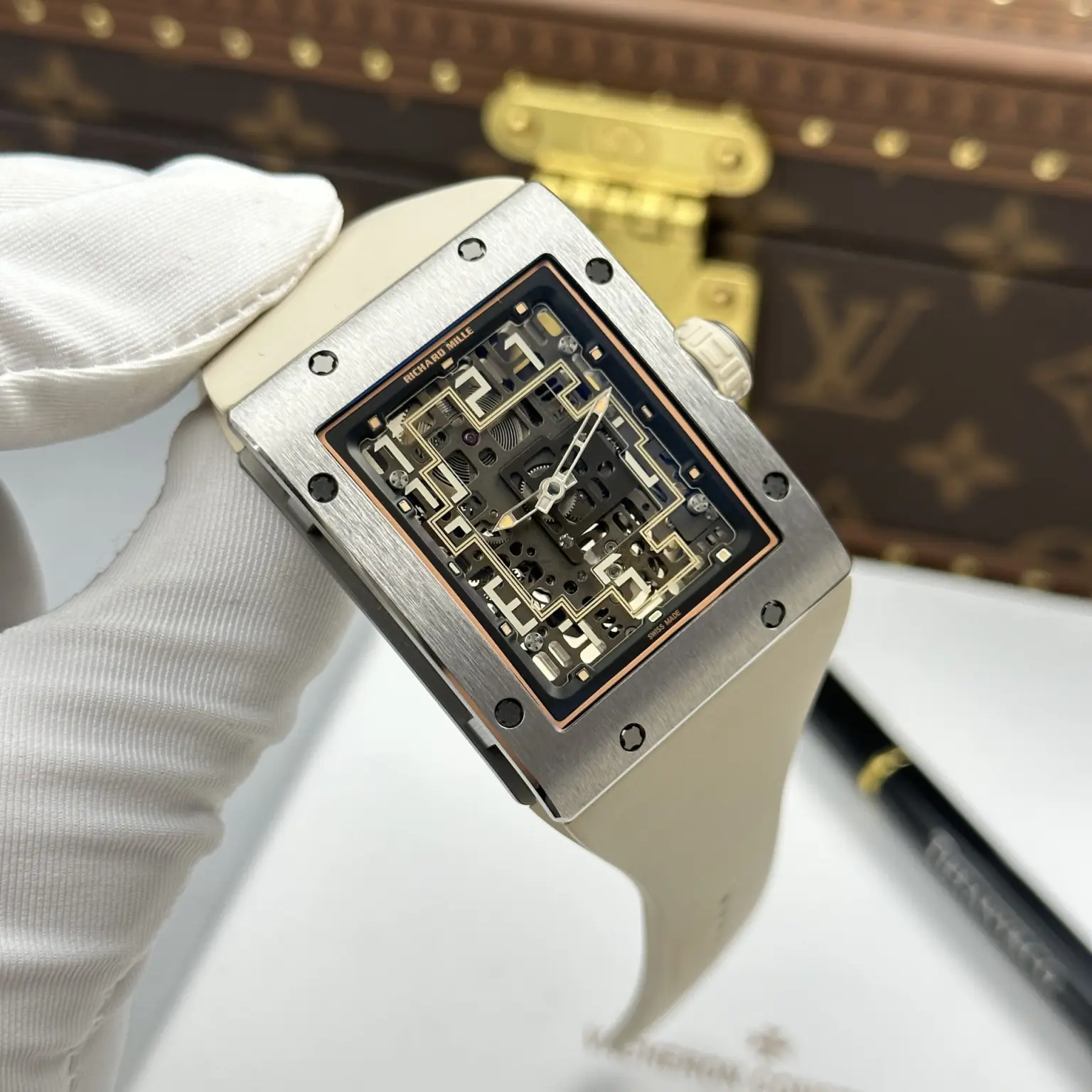 Richard Mille RM16-02 Automatic Watch – Swiss 1:1 Grade | Titanium Case | 36×45×10mm | Rubber Strap - Image 3