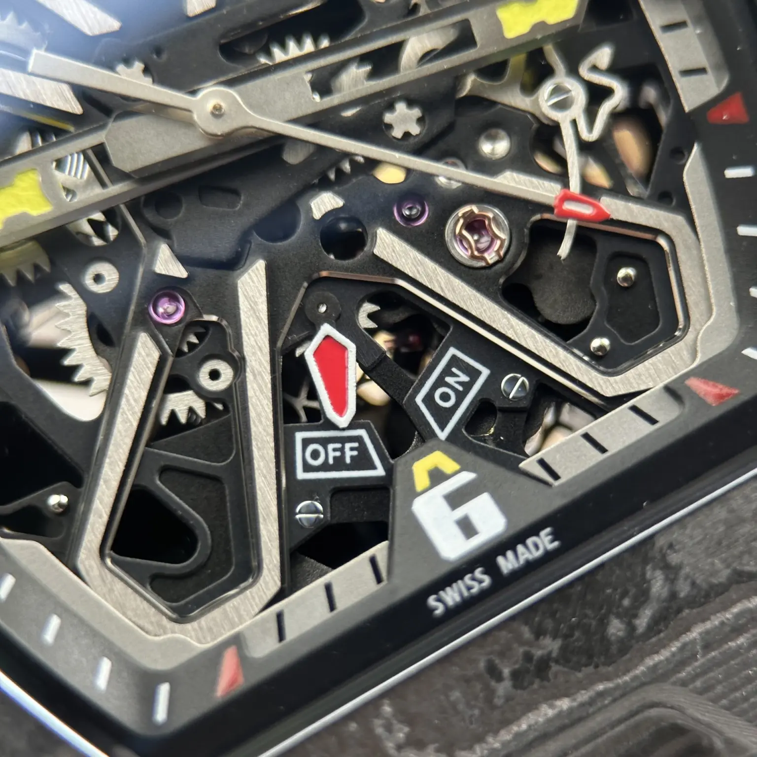Richard Mille RM35-03 Rafael Nadal Automatic Watch – Swiss 1:1 Grade | Carbon TPT Black Case | 43.2×50mm | Rubber Strap - Image 8