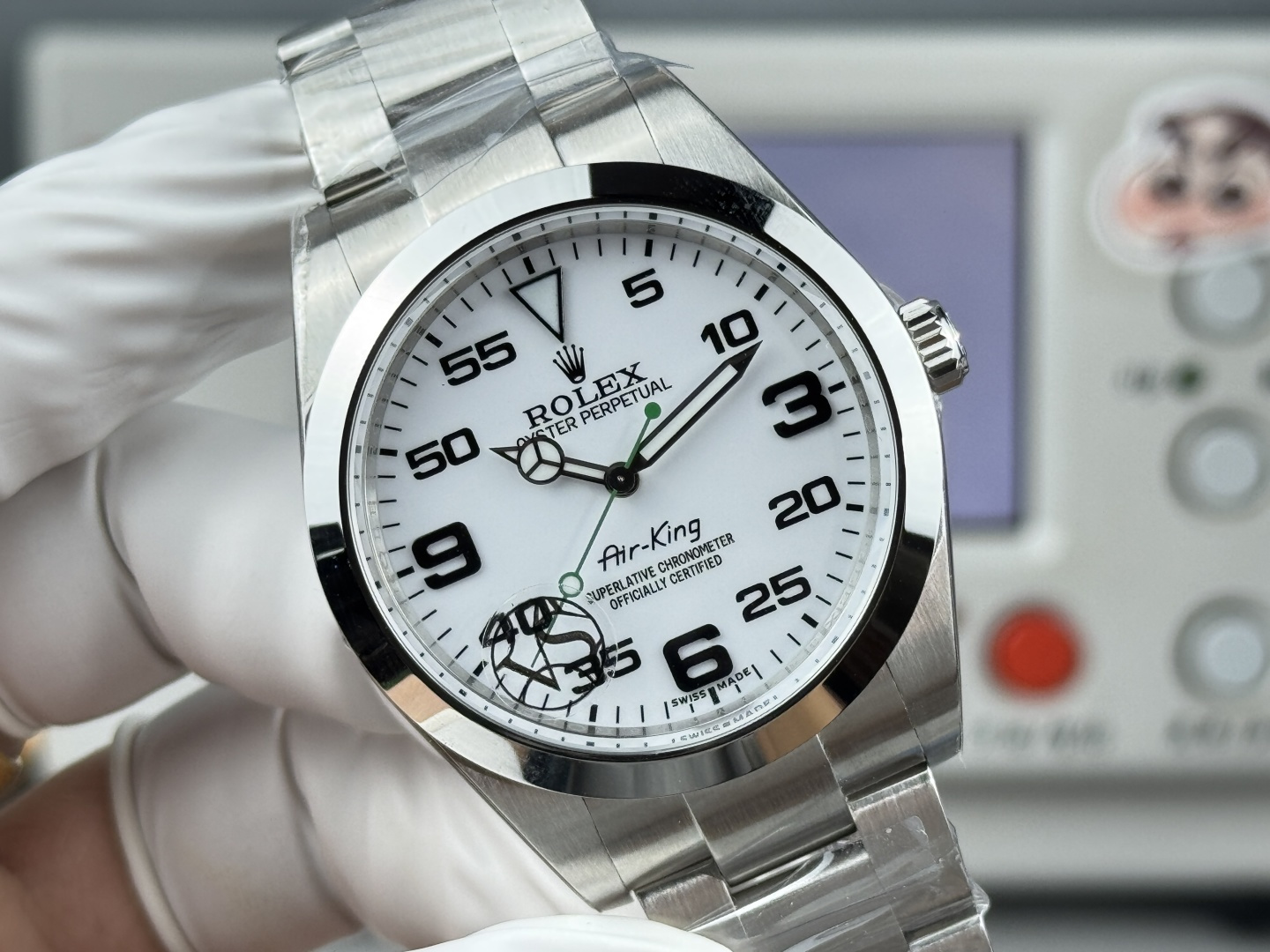 Rolex Air-King 126900 – 1:1 Grade Watch | White Dial | Stainless Steel - Image 4