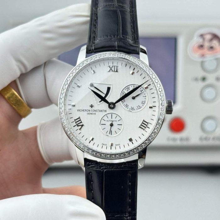 Vacheron Constantin Patrimony Power Reserve 1:1 Grade Watch – Silver Body | White Dial