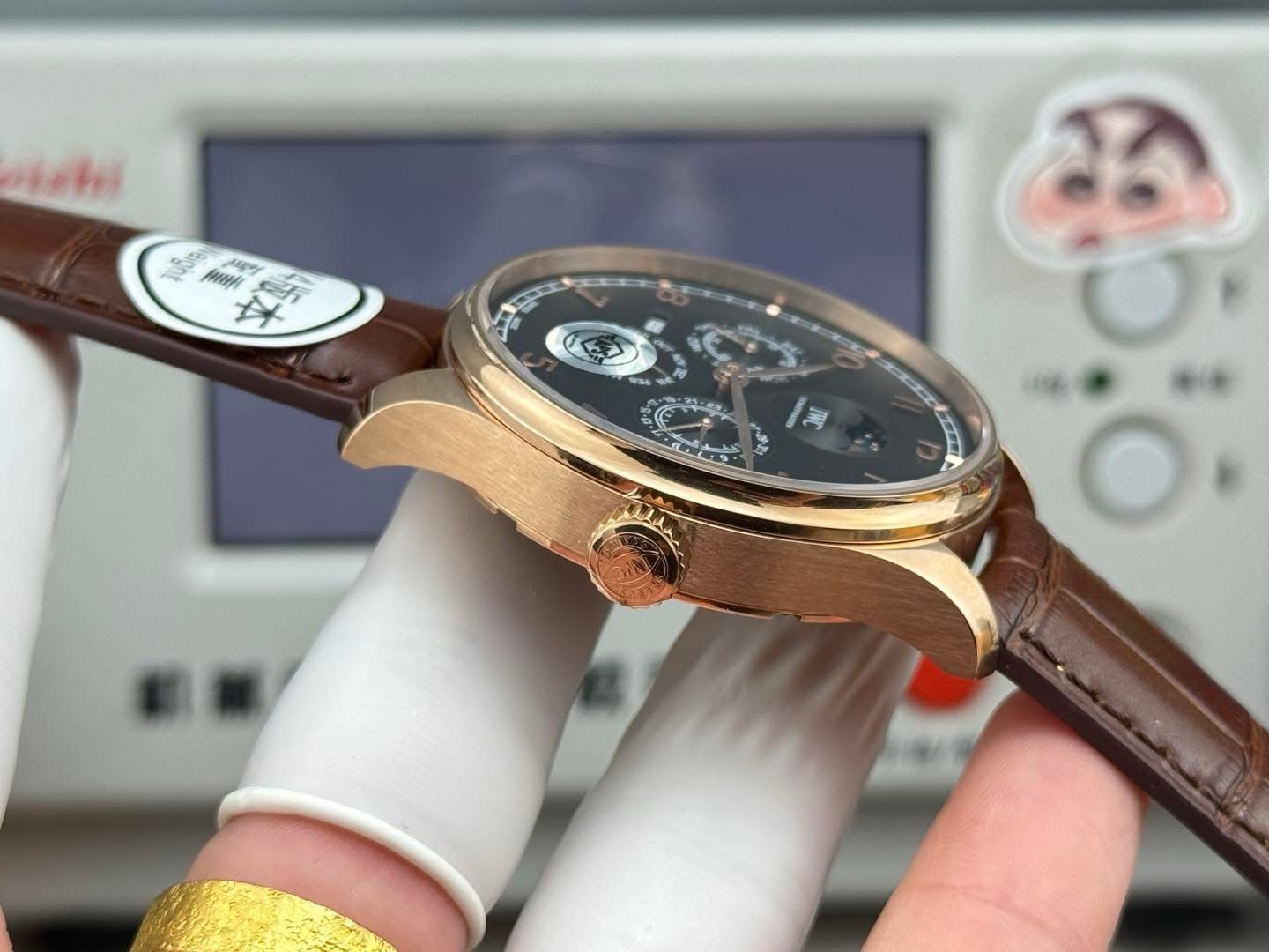 IWC Portugieser Perpetual Calendar 1:1 Grade Watch – Rose Gold Tone | Blue Dial - Image 7
