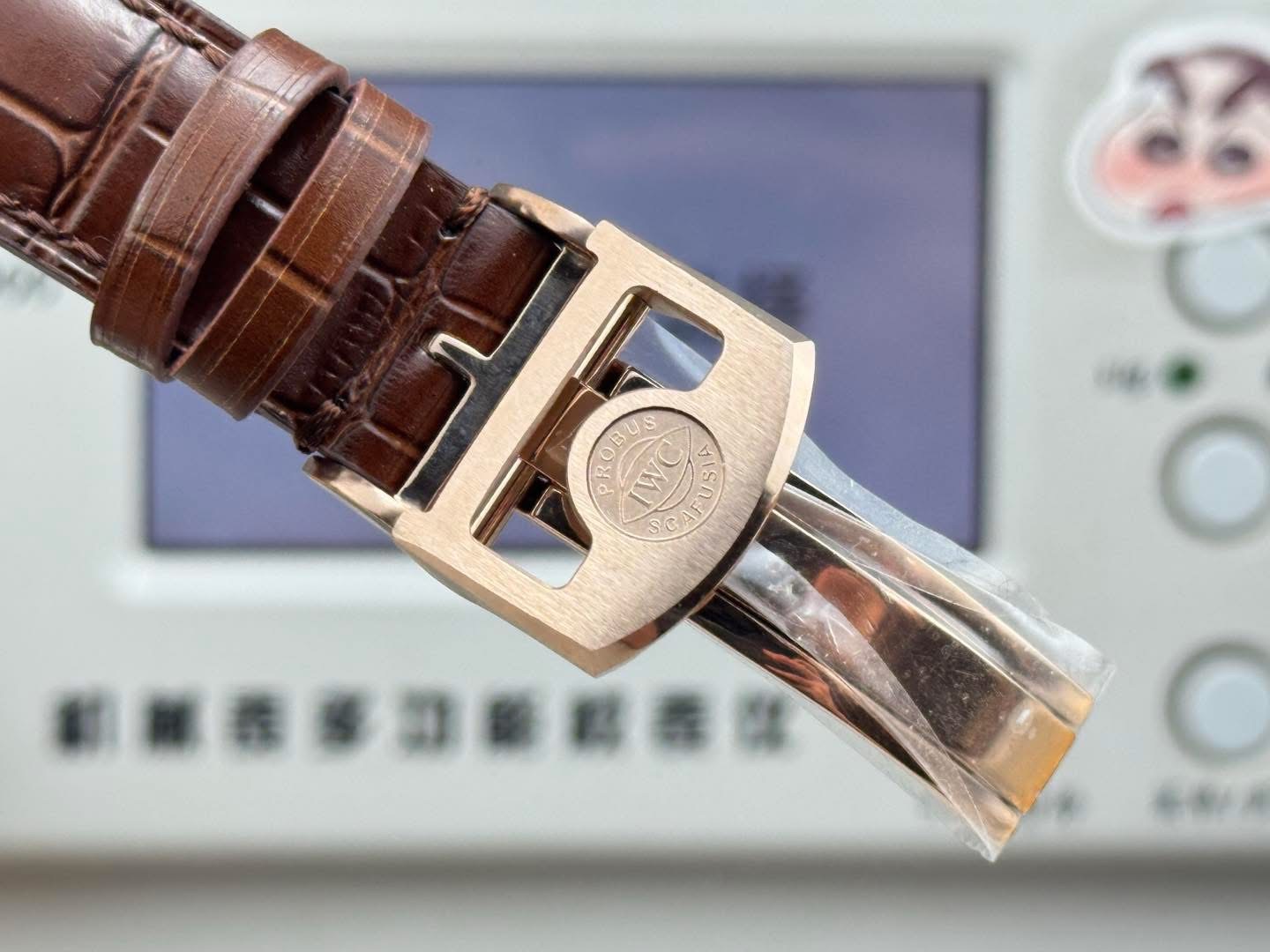 IWC Portugieser Perpetual Calendar 1:1 Grade Watch – Rose Gold Tone | Blue Dial - Image 9