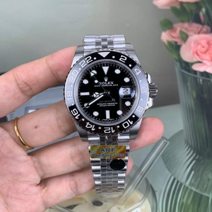 Rolex GMT-Master II 1:1 Grade Watch – Black Dial | Jubilee Bracelet