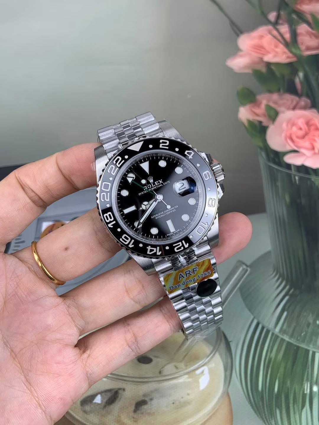 Rolex GMT-Master II 1:1 Grade Watch – Black Dial | Jubilee Bracelet - Image 2