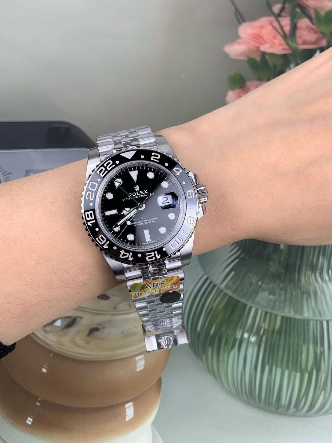 Rolex GMT-Master II 1:1 Grade Watch – Black Dial | Jubilee Bracelet - Image 4