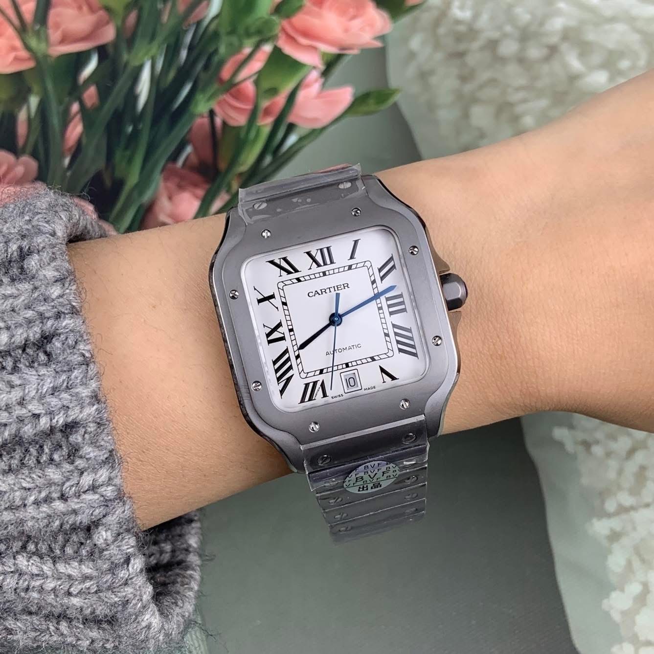 Cartier Santos de Cartier – 1:1 Grade Watch | Titanium Body | Silver/White Dial - Image 3