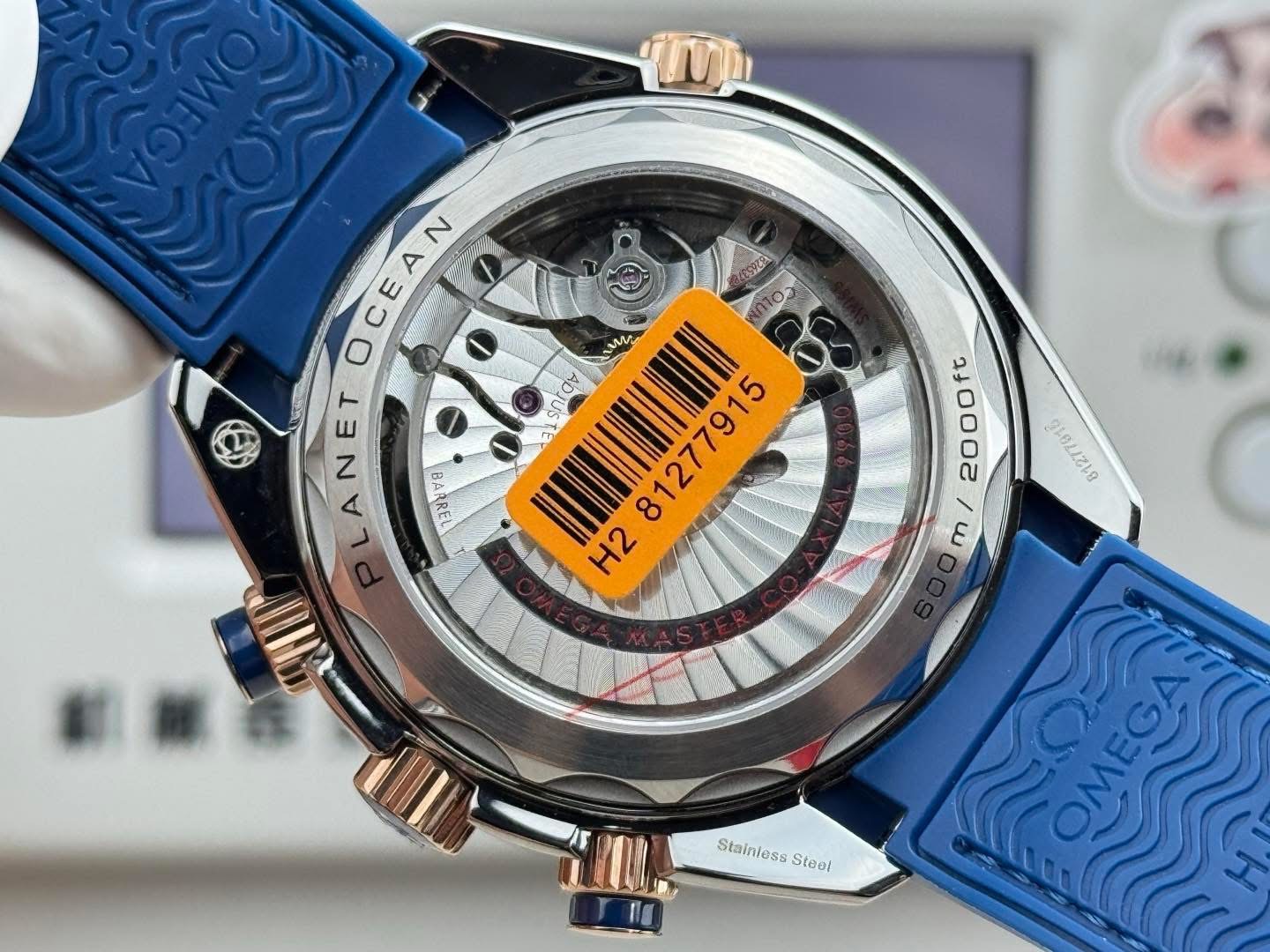 Omega Seamaster Planet Ocean 600M Master Chronometer Chronograph – 1:1 Grade Watch | Blue Ceramic Dial - Image 3