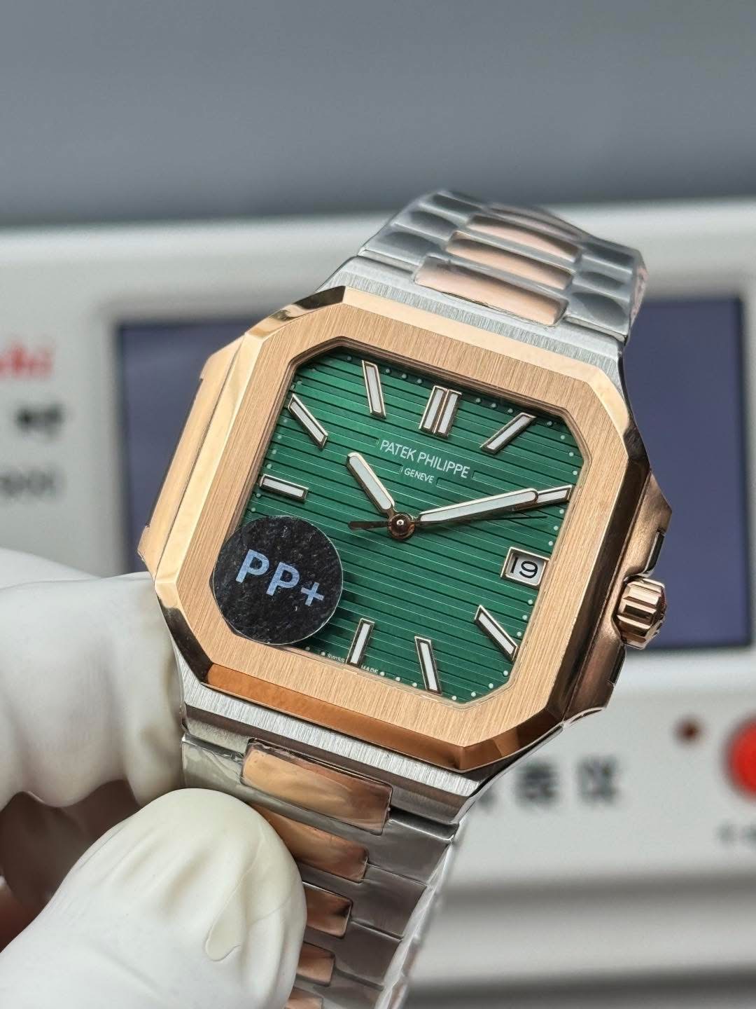 Patek Philippe Cubitus 5821/1AR-001 – 1:1 Grade Watch | Rose Gold & Steel | Green Dial - Image 5
