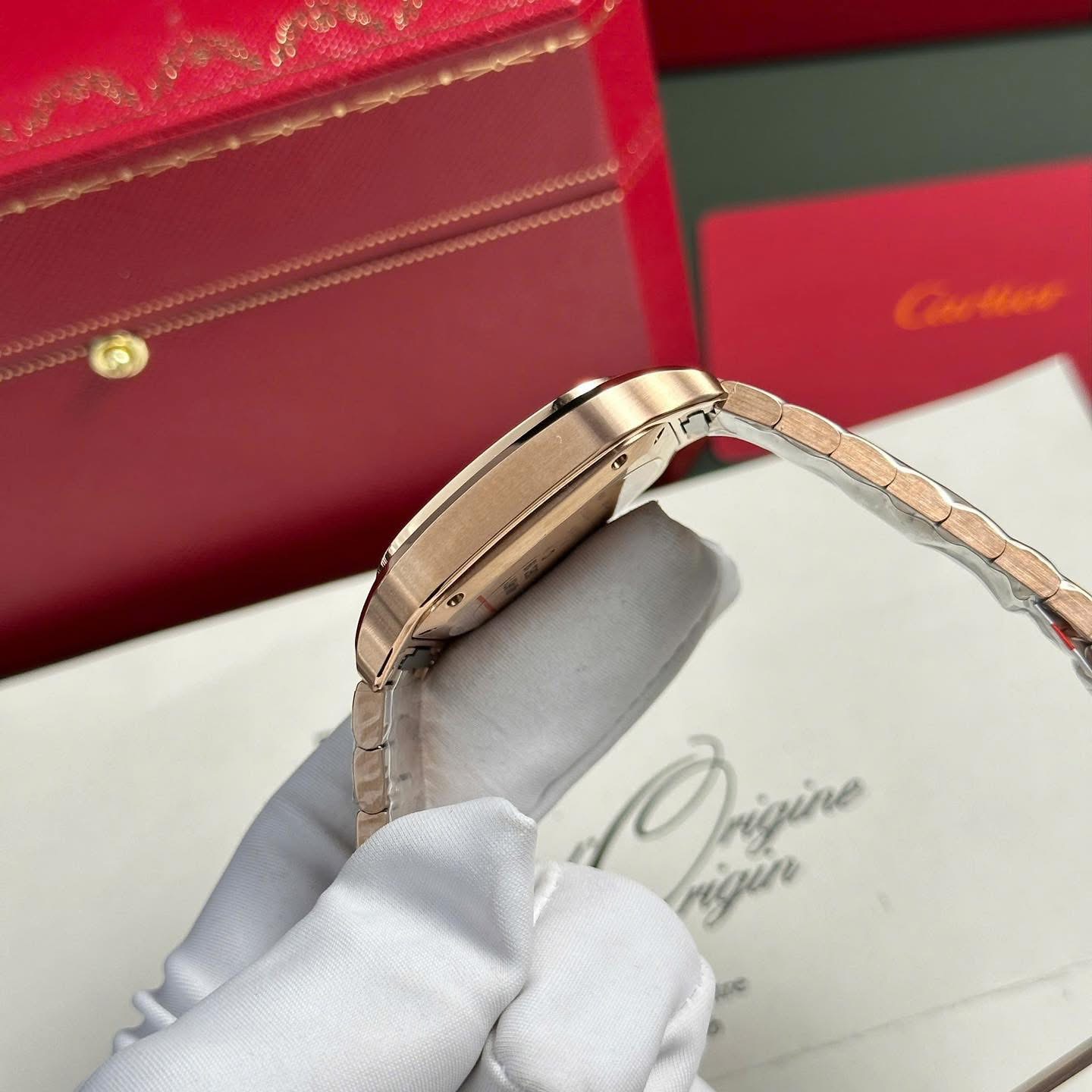 Cartier Santos de Cartier Large – 1:1 Grade Watch | Rose Gold | Model WGSA0018 - Image 7