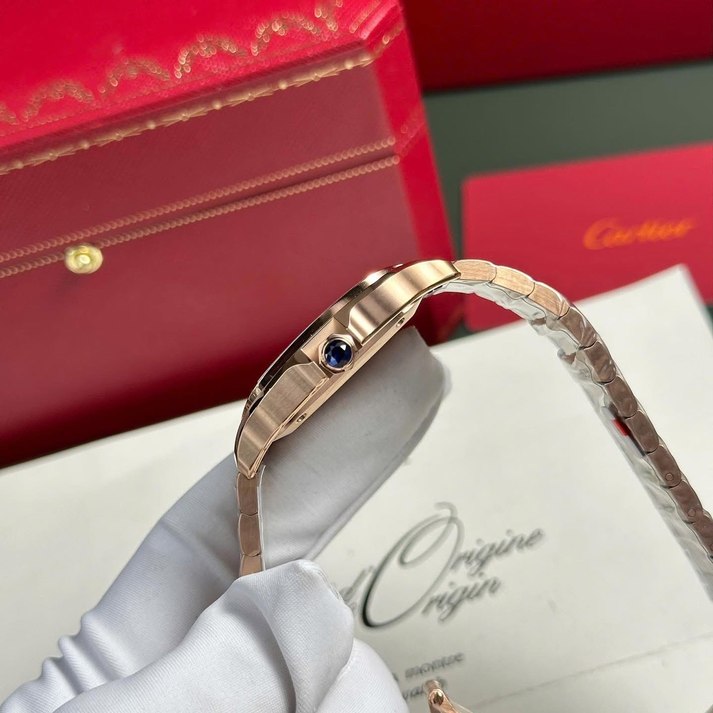 Cartier Santos de Cartier Large – 1:1 Grade Watch | Rose Gold | Model WGSA0018 - Image 8