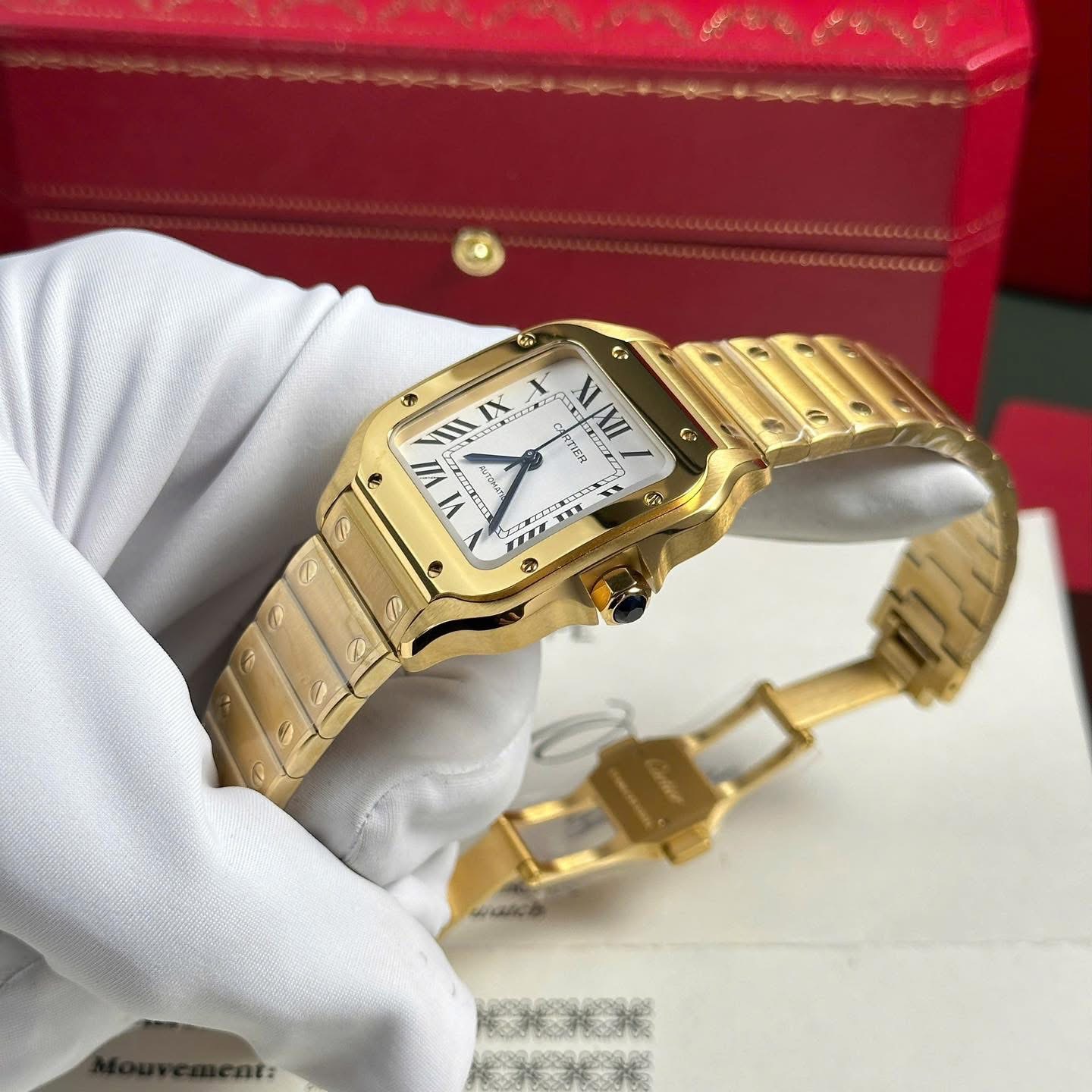 Cartier Santos de Cartier – 1:1 Grade Watch | Yellow Gold - Image 13