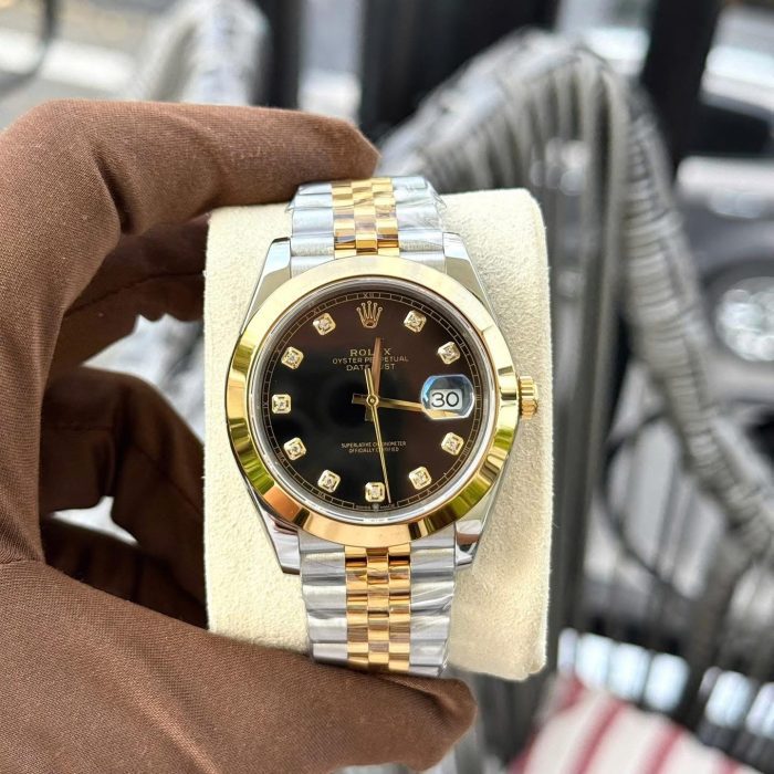 Rolex Datejust 126303 – 1:1 Grade Watch | Black Dial | Two-Tone Jubilee
