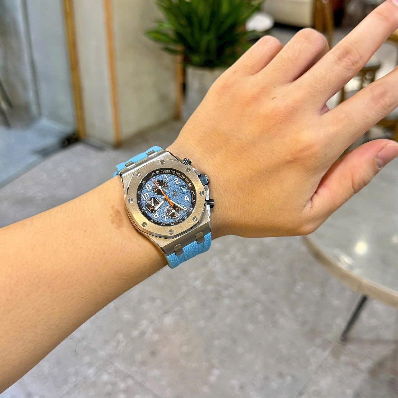 Audemars Piguet Royal Oak Offshore Chronograph – 1:1 Grade Watch | Blue Dial - Image 3